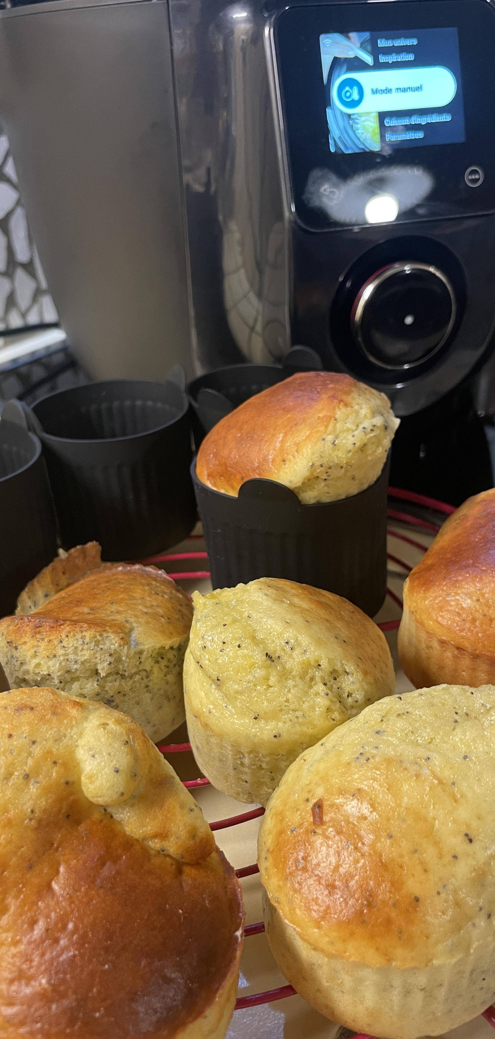 Mini cake citron pavot (sans beurre) - Recette Cookeo Infinity Autostir | Moulinex