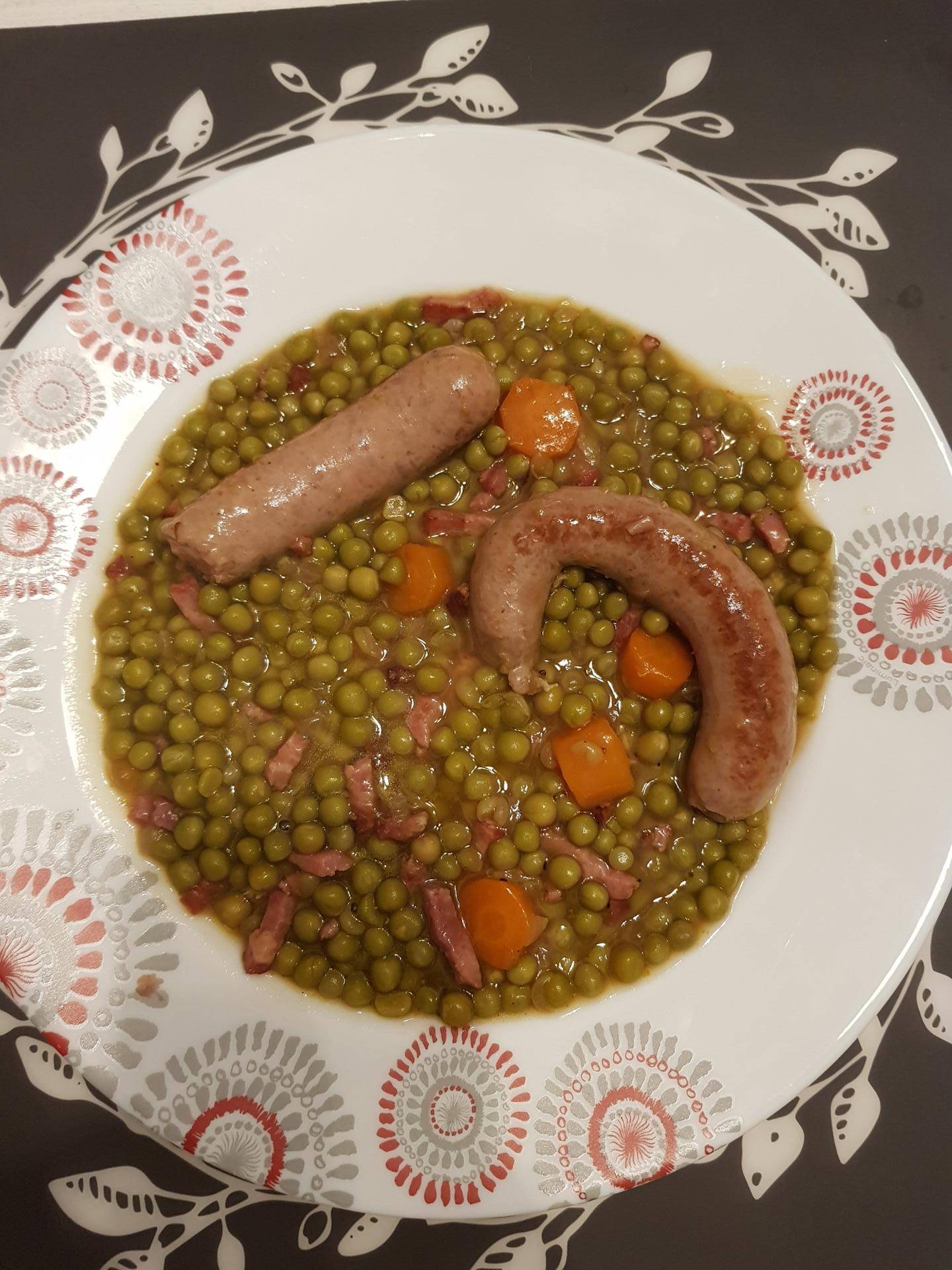 Ragoût petit pois saucisse - Recette Cookeo | Moulinex