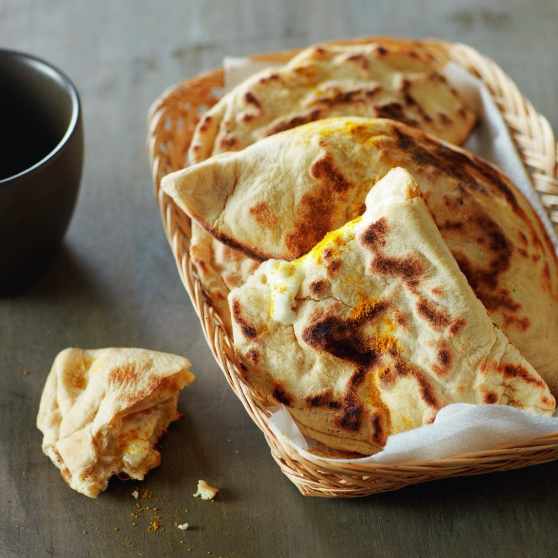 Cheese naan au fromage fondu - Recette Companion | Moulinex