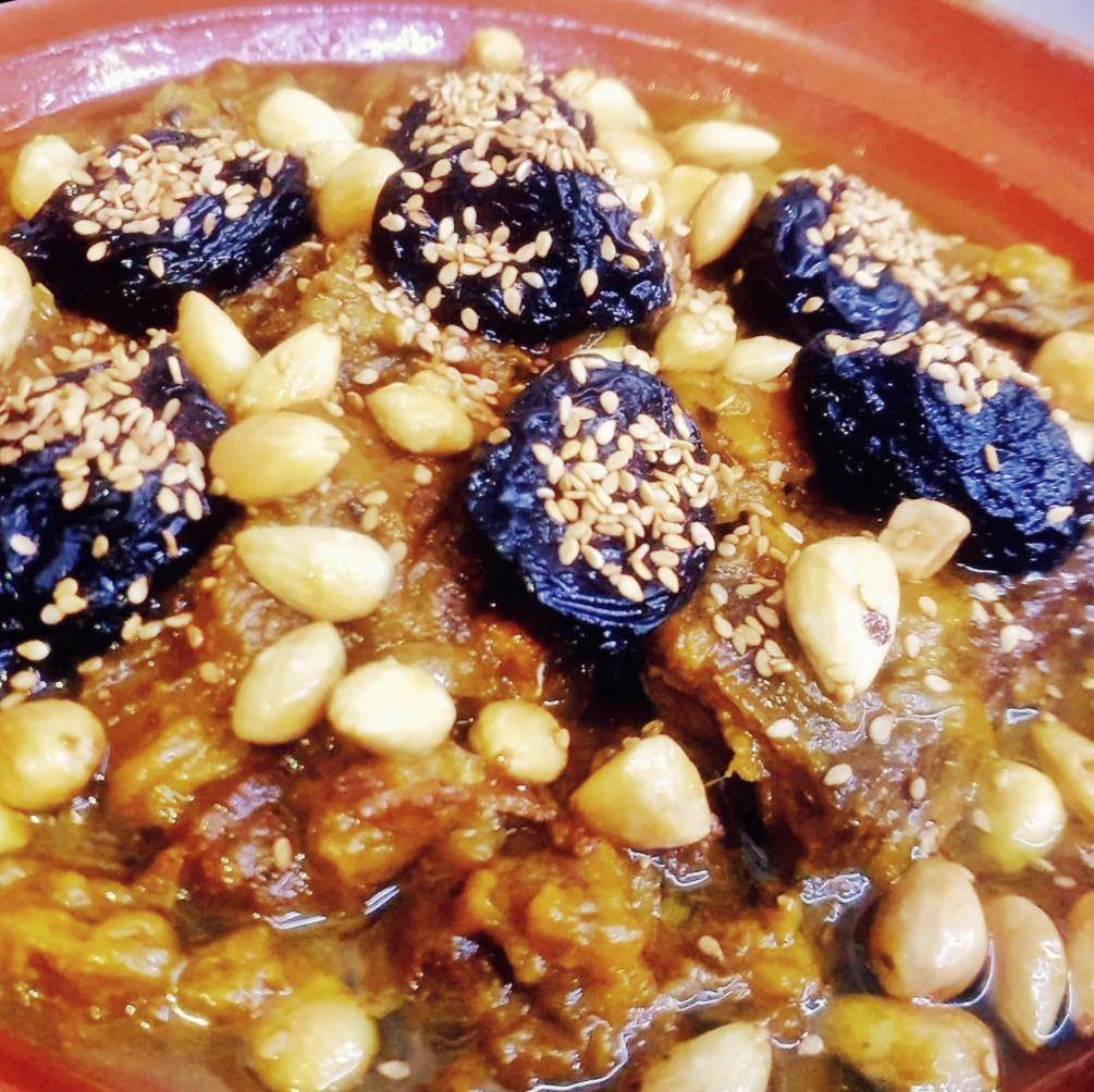 Tajine aux pruneaux et amandes - Recette Companion Connect | Moulinex