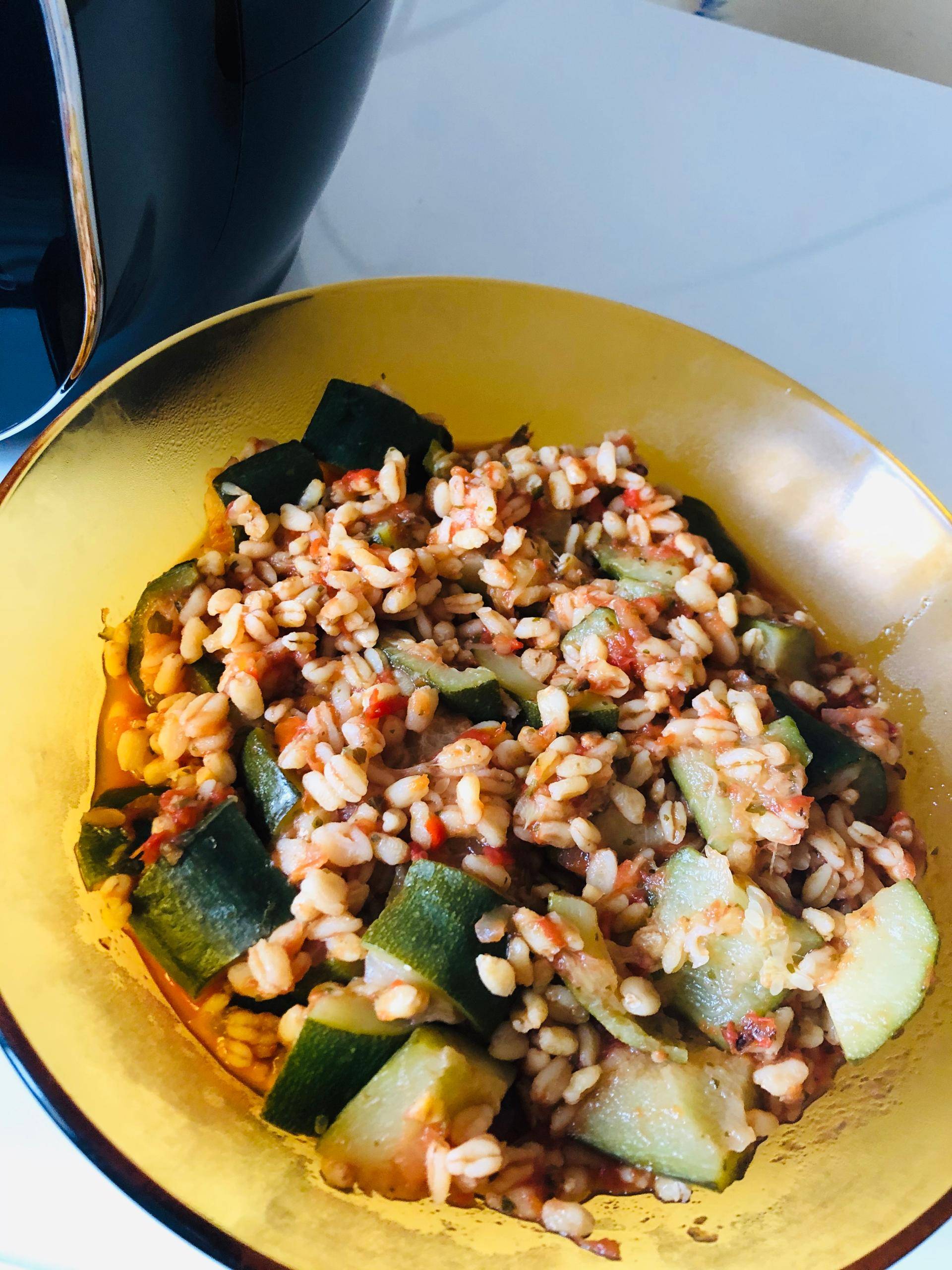 Blésotto courgettes à la tomate rapide - Recette Cookeo | Moulinex