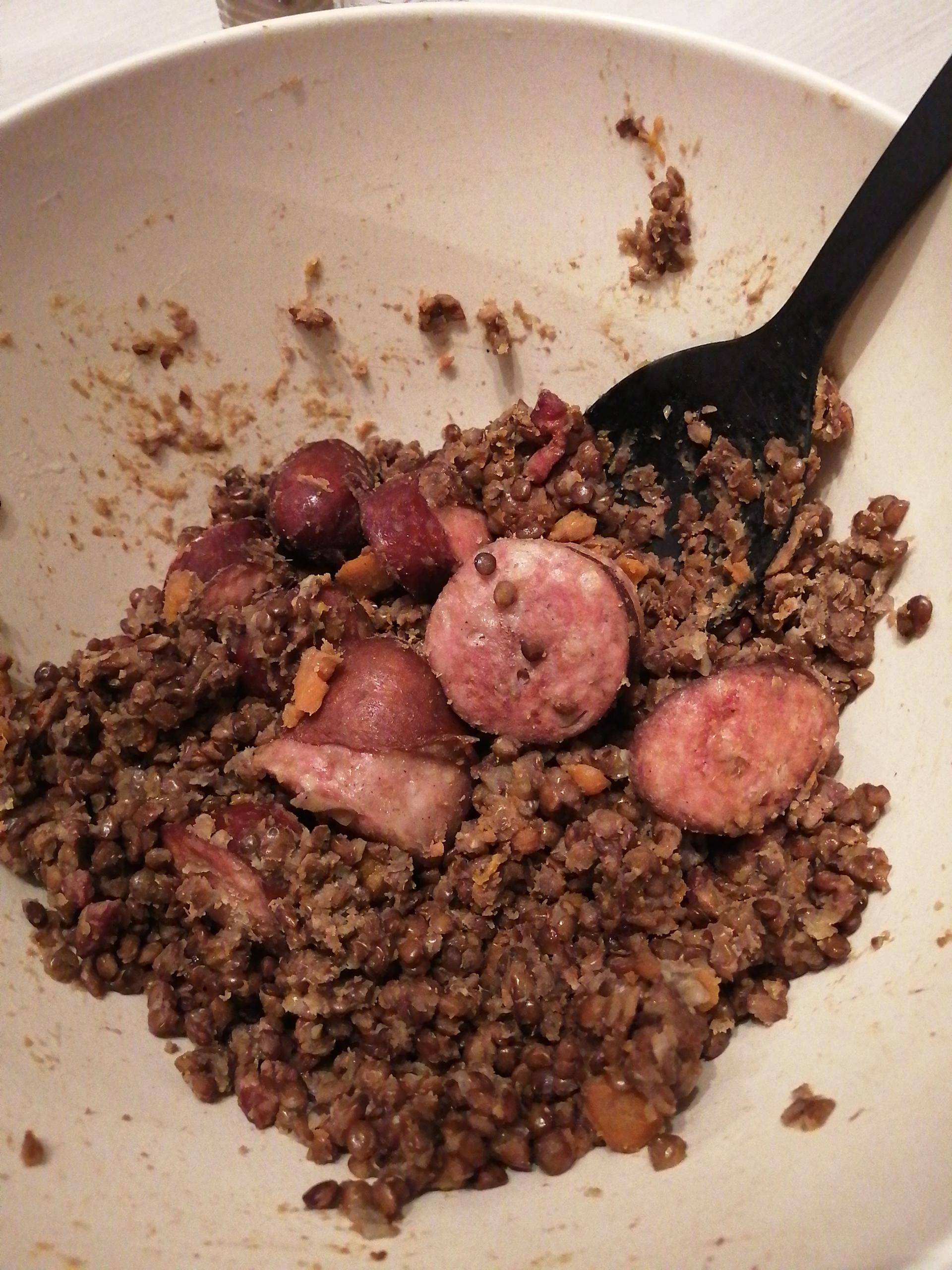 Saucisse de morteau et lentilles - Recette Cookeo | Moulinex