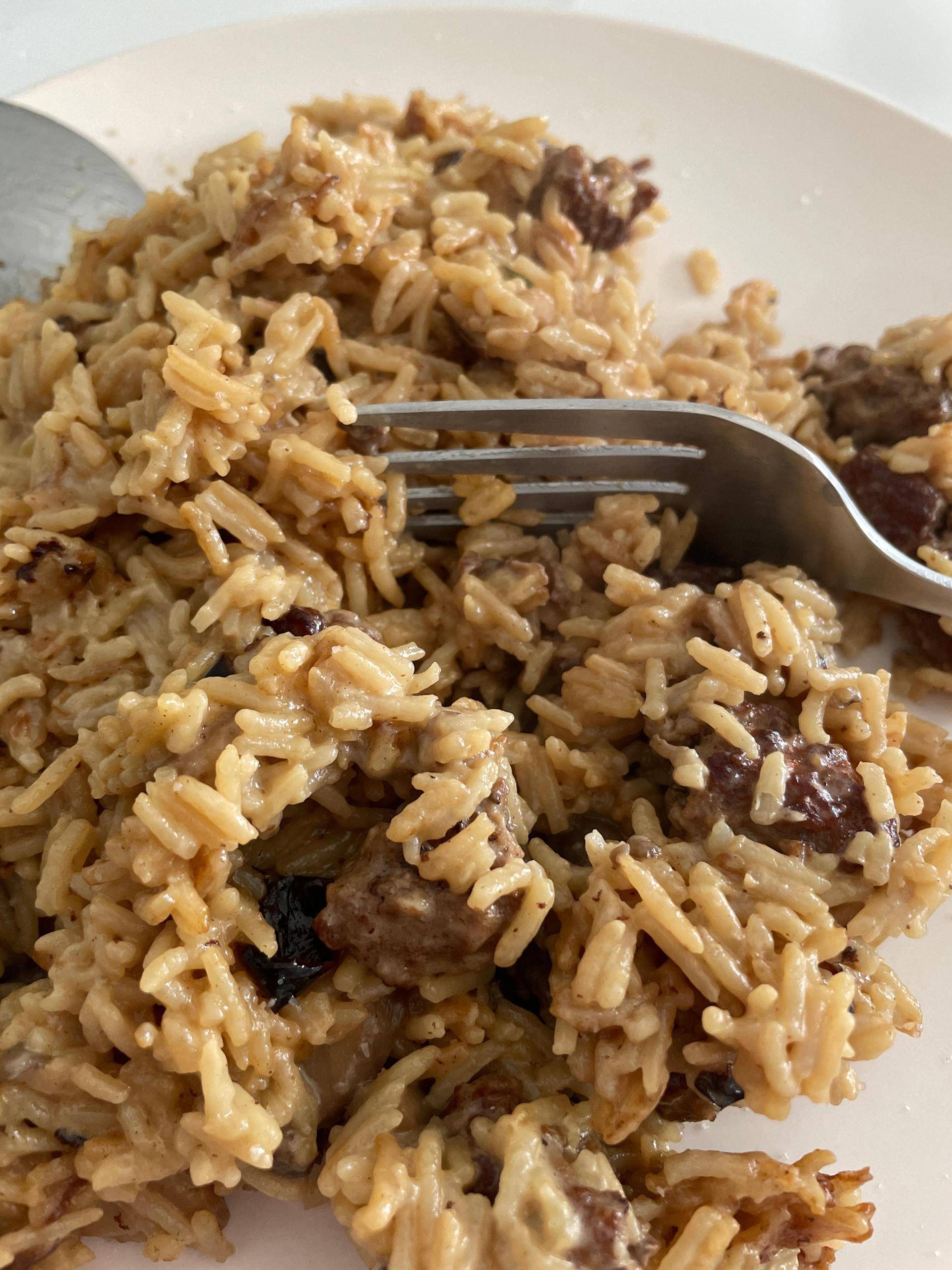 Riz steak haché crème - Recette Cookeo | Moulinex