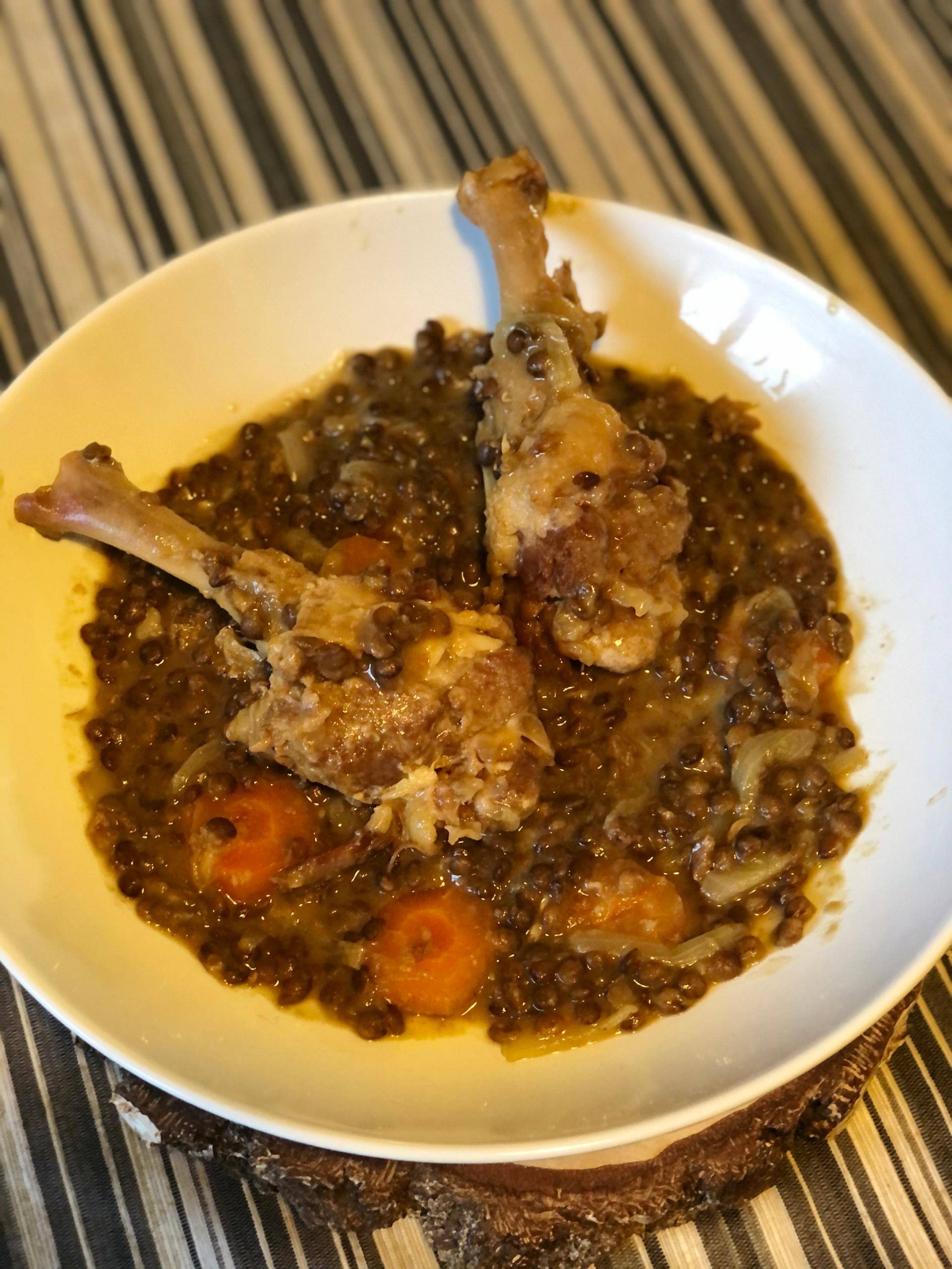 Manchons de canard confits aux lentilles - Recette Cookeo | Moulinex