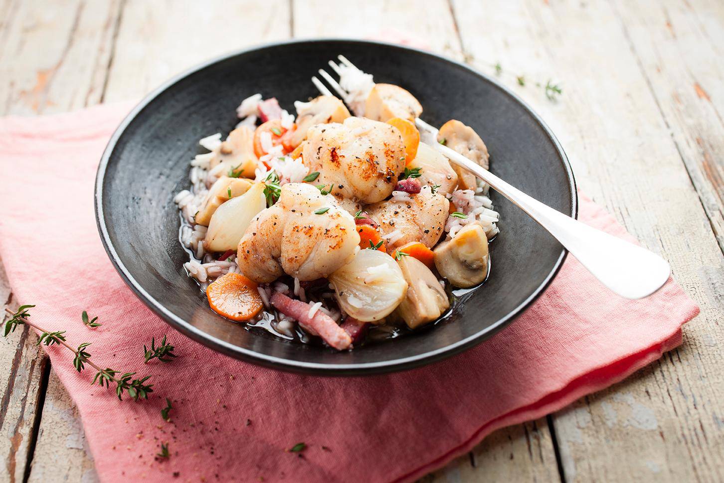 Lotte à la bourguignonne - Recette Cookeo | Moulinex