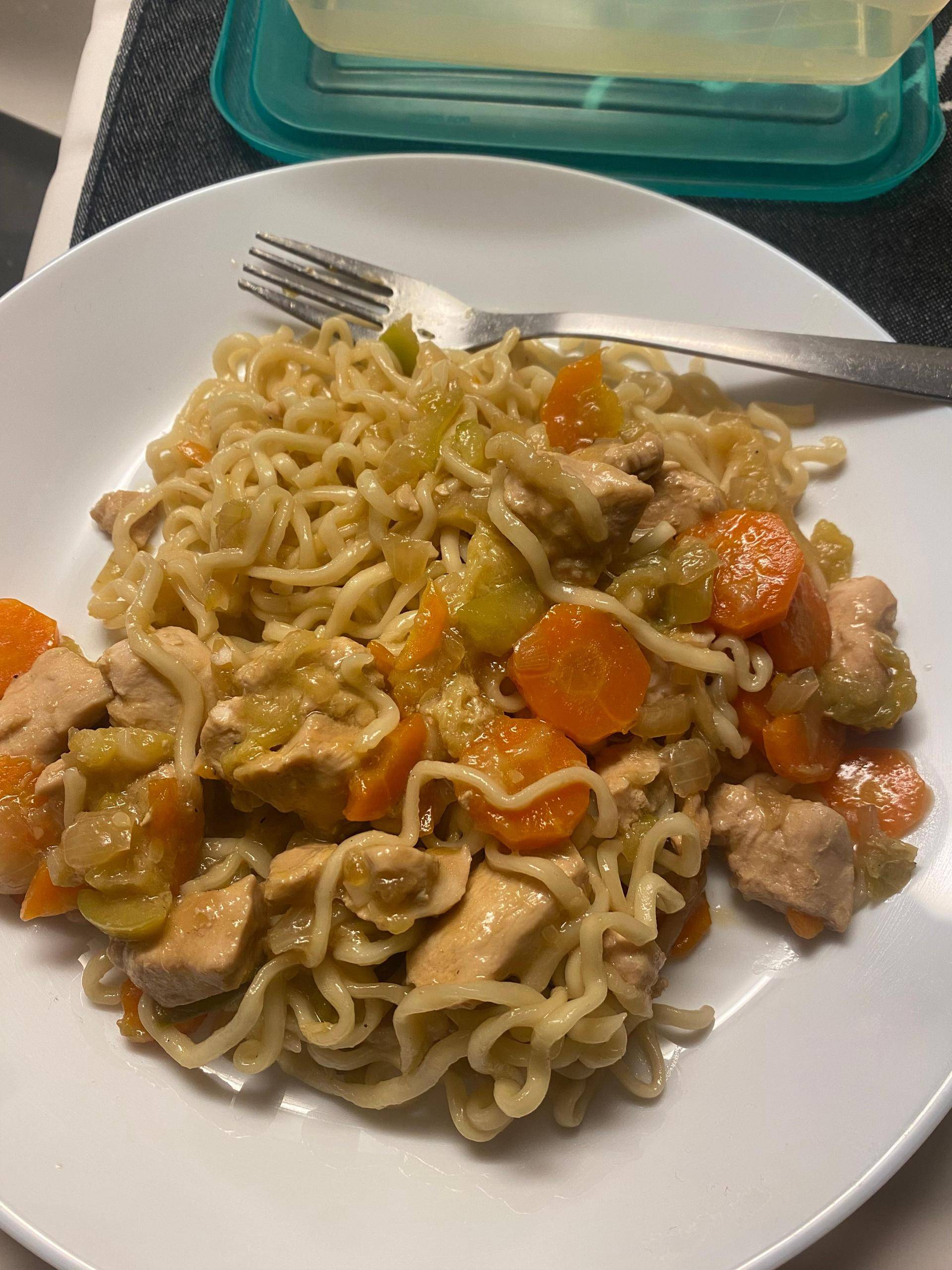 WOK DE NOUILLES AU POULET - Recette Cookeo V3 Mini | Moulinex
