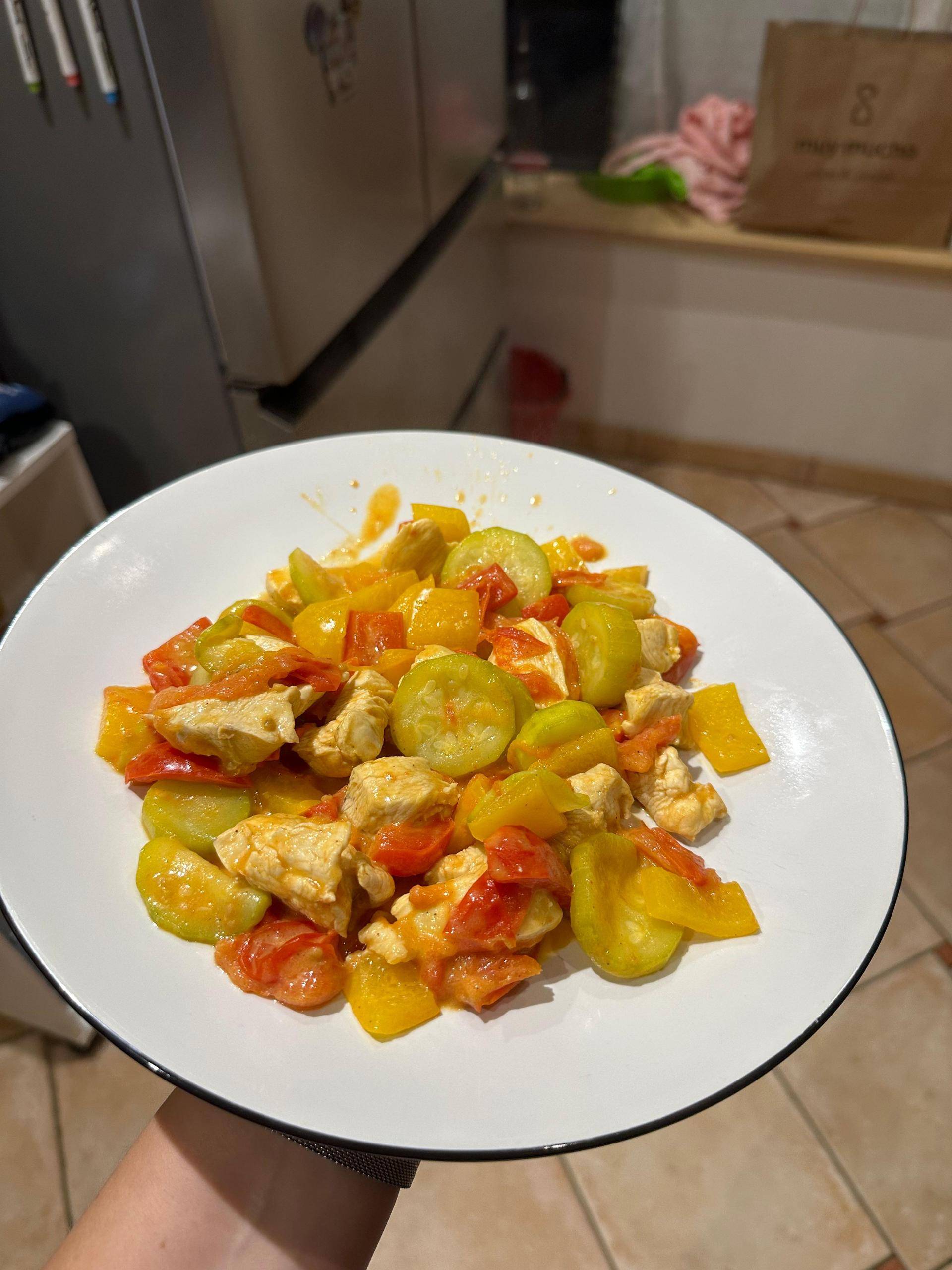 Poulet et ses légumes à la moutarde - Recette Cookeo V3 | Moulinex