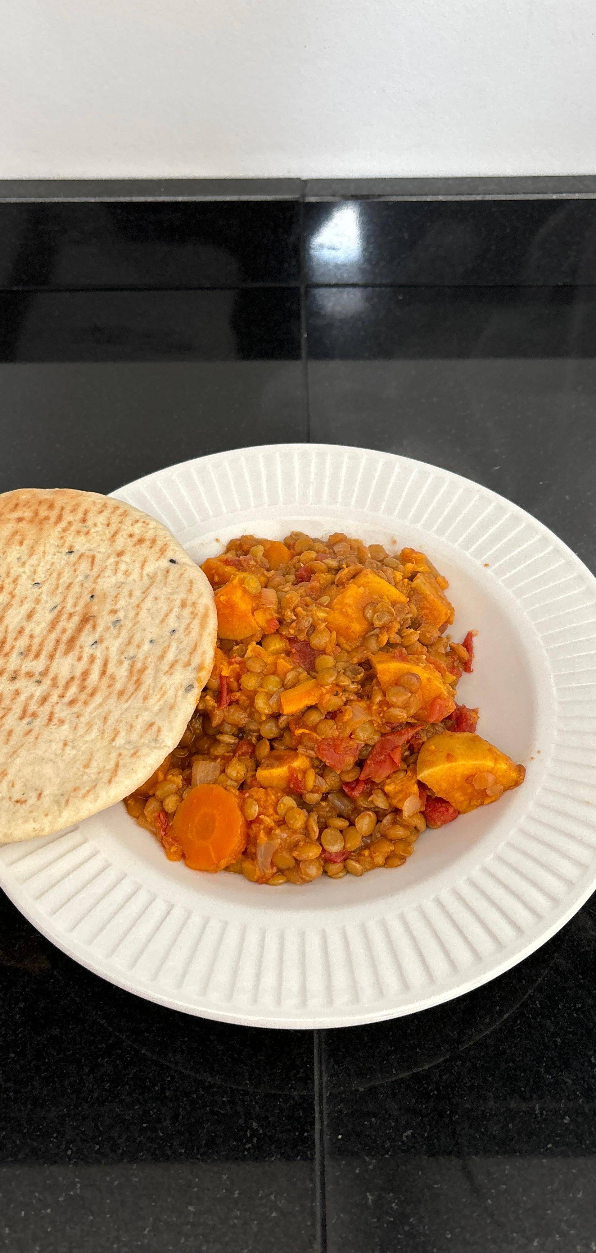 Dhal lentilles vertes patates douces - Recette Cookeo | Moulinex