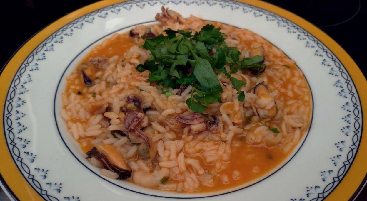 Riz simple aux fruits de mer à la portugaise (Arroz de Marisco) - Recette Cookeo | Moulinex