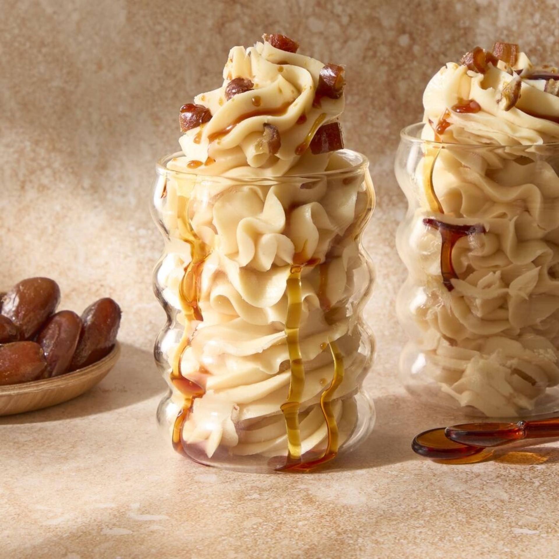 Yaourt glacé sticky toffee - Recette Freezi | Moulinex