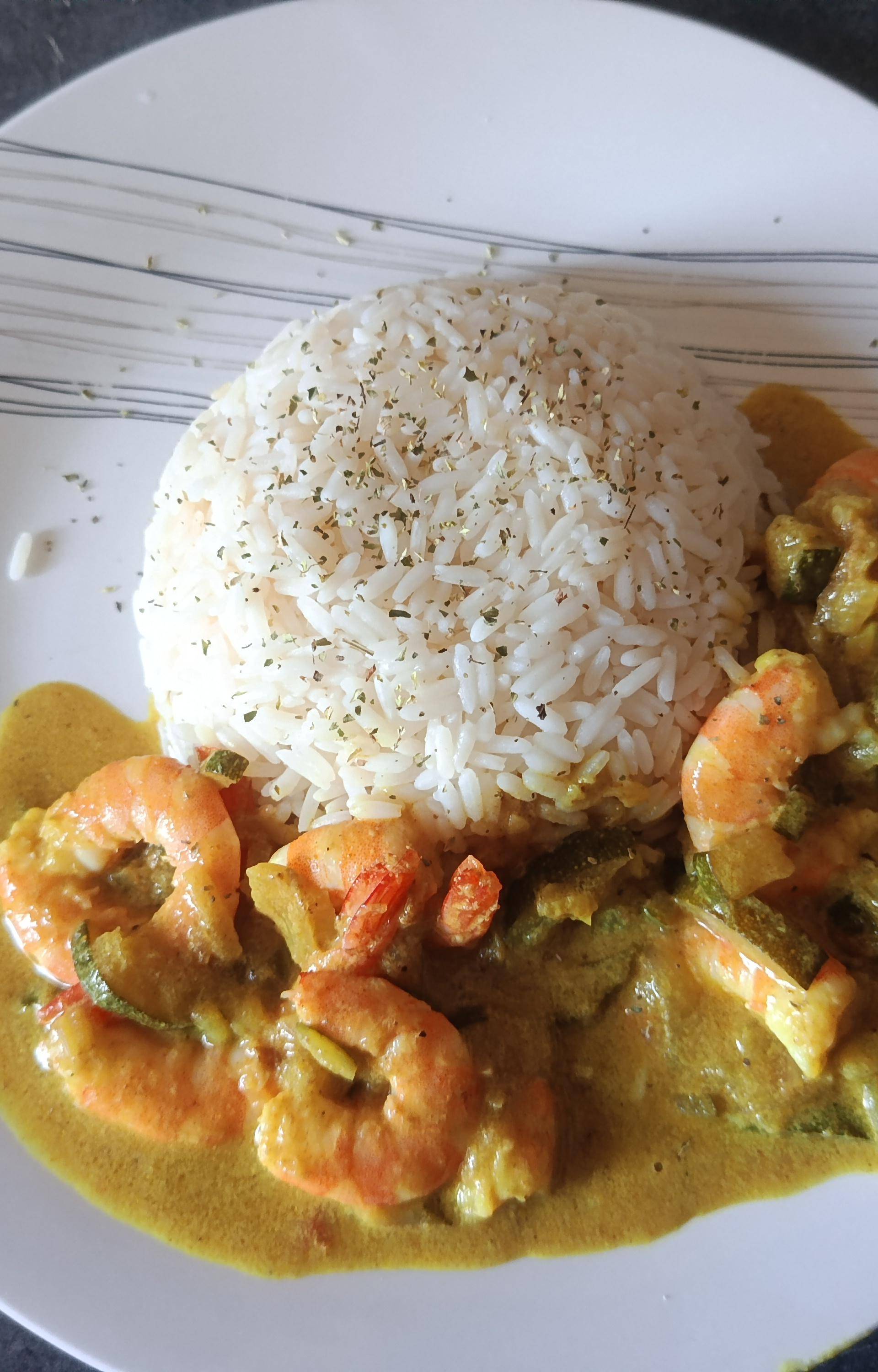 Curry de crevettes au lait de coco et courgettes - Recette Cookeo 9in1 | Moulinex
