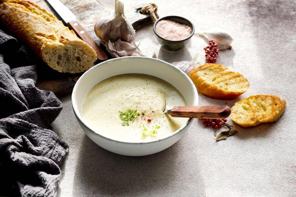 Soupe à l'ail - Recette Perfectmix Cook | Moulinex