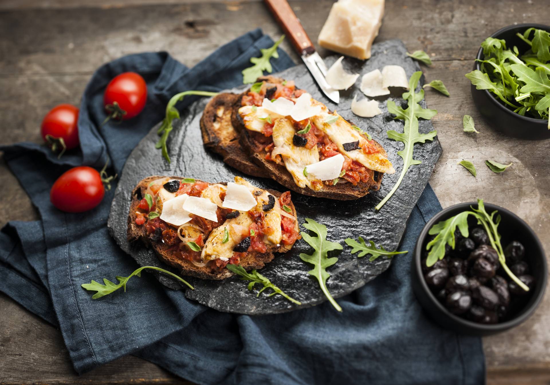 Bruschetta gevogelte en tomaat - Recette Cookeo | Moulinex