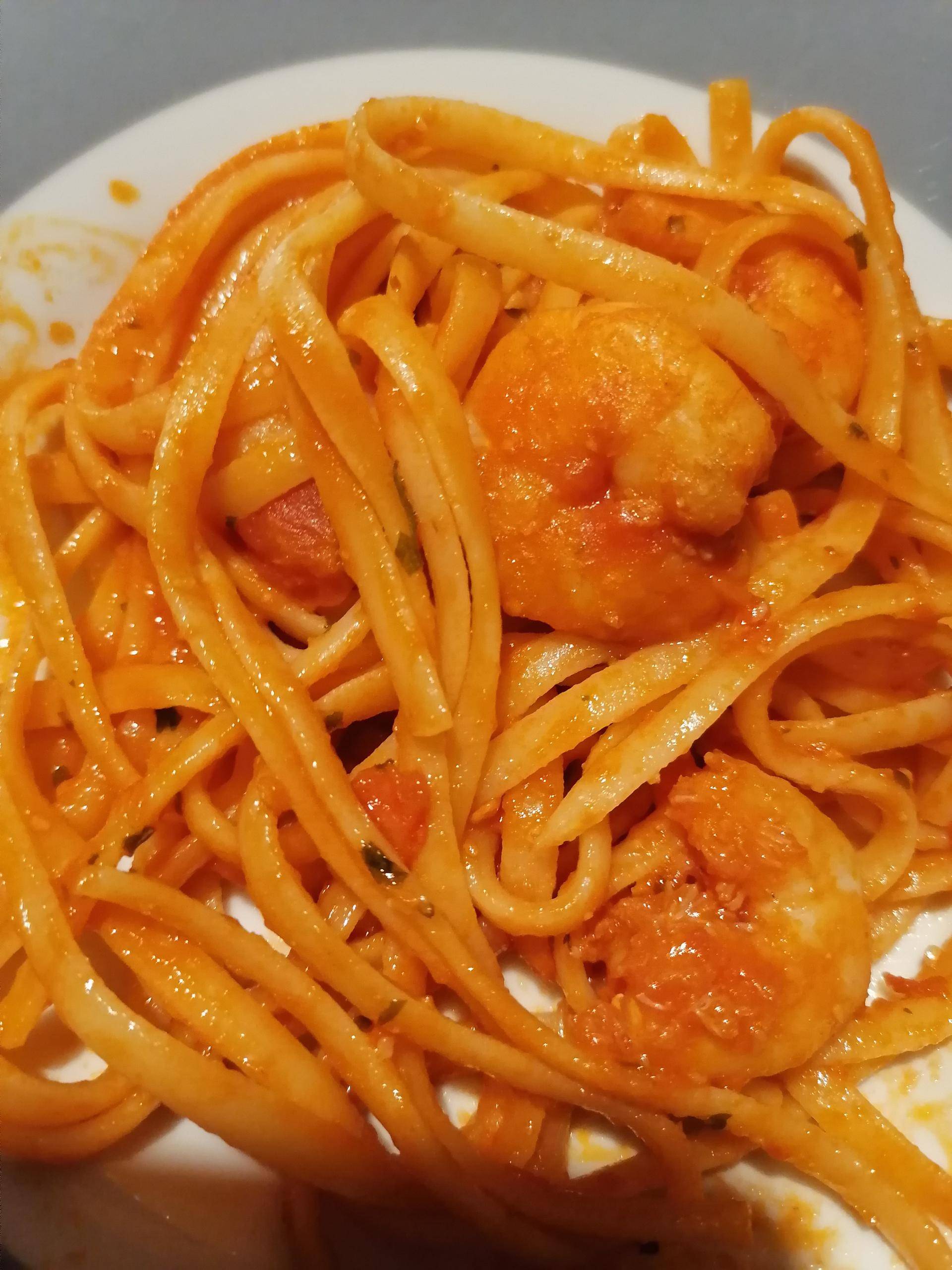 Linguine aux crevettes epicées - Recette Cookeo V3 | Moulinex
