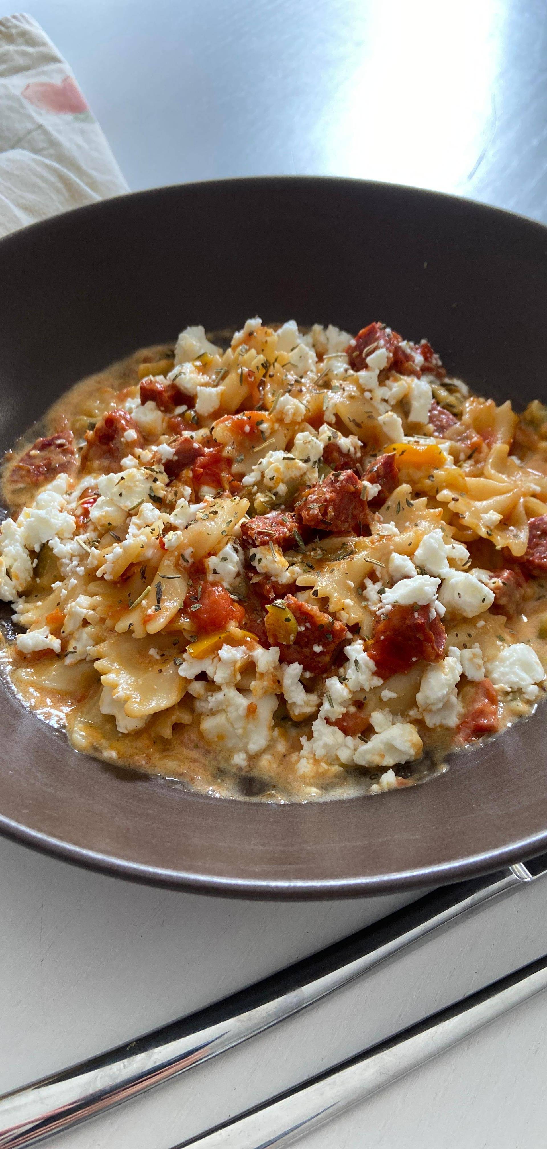 One pot pasta barbecue de Chouch - Recette Cookeo | Moulinex