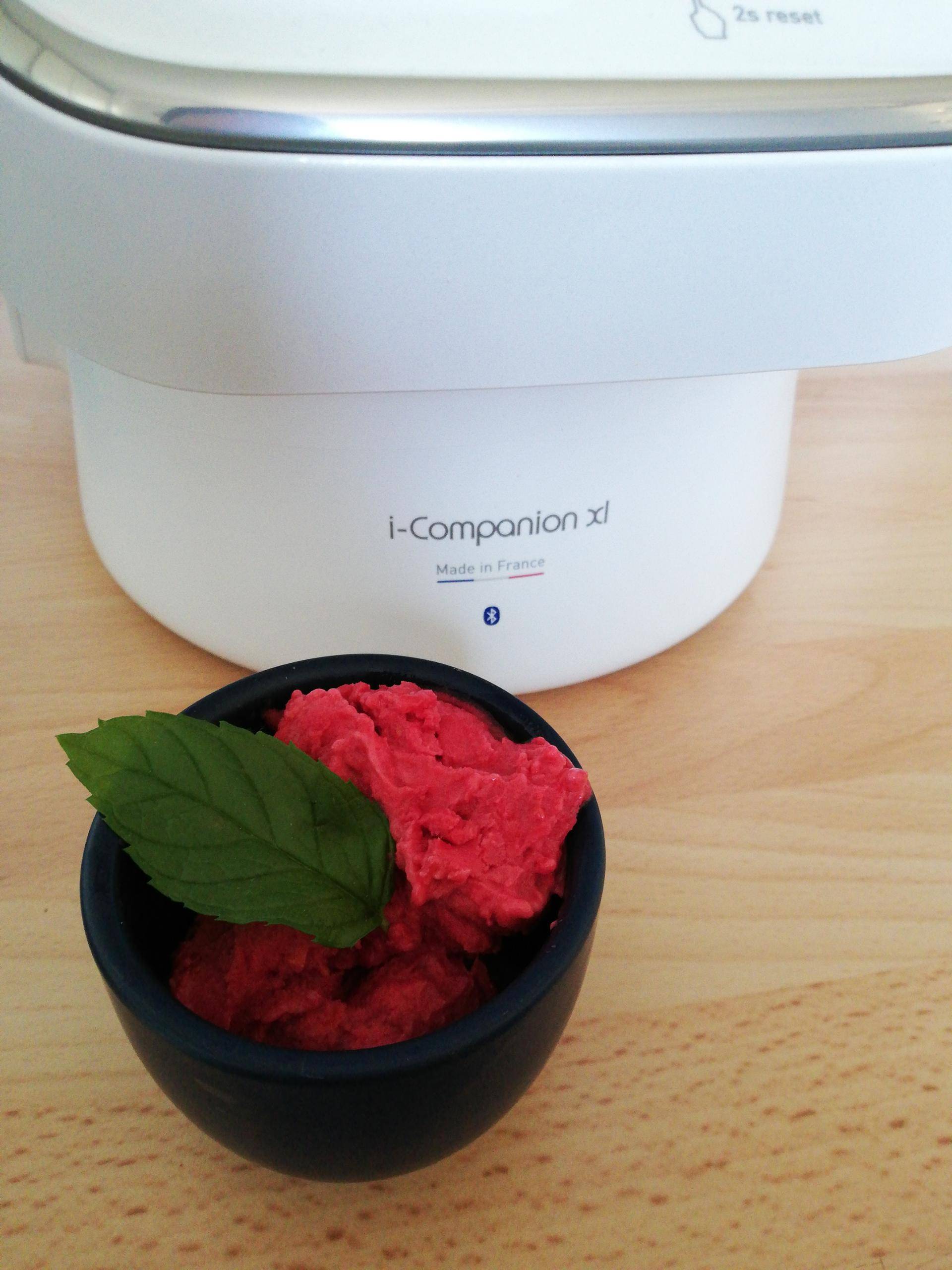 Sorbet framboise - Recette Companion Connect XL | Moulinex