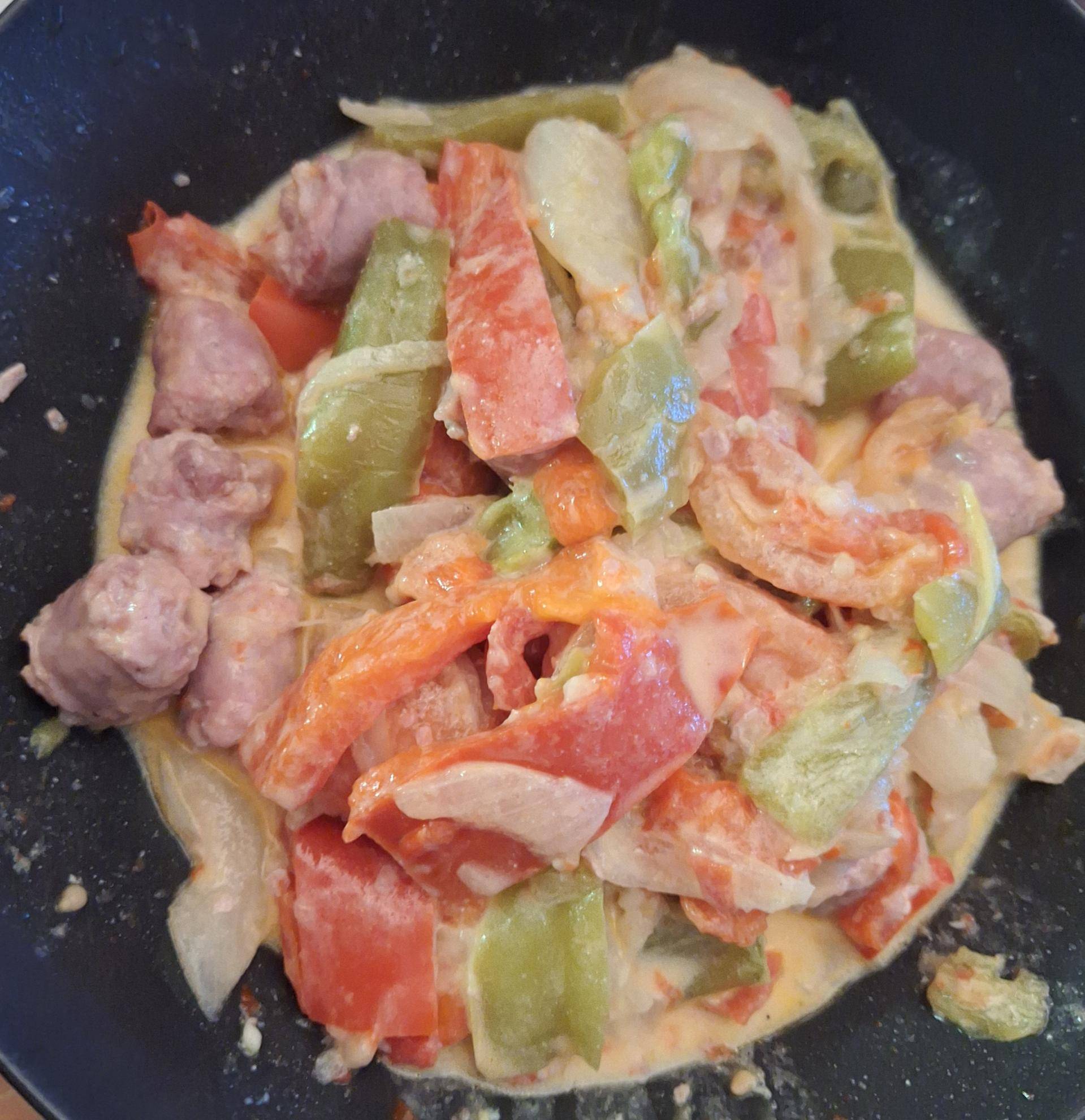 Poivronade à ma façon & ces petites saucisses - Recette Cookeo | Moulinex