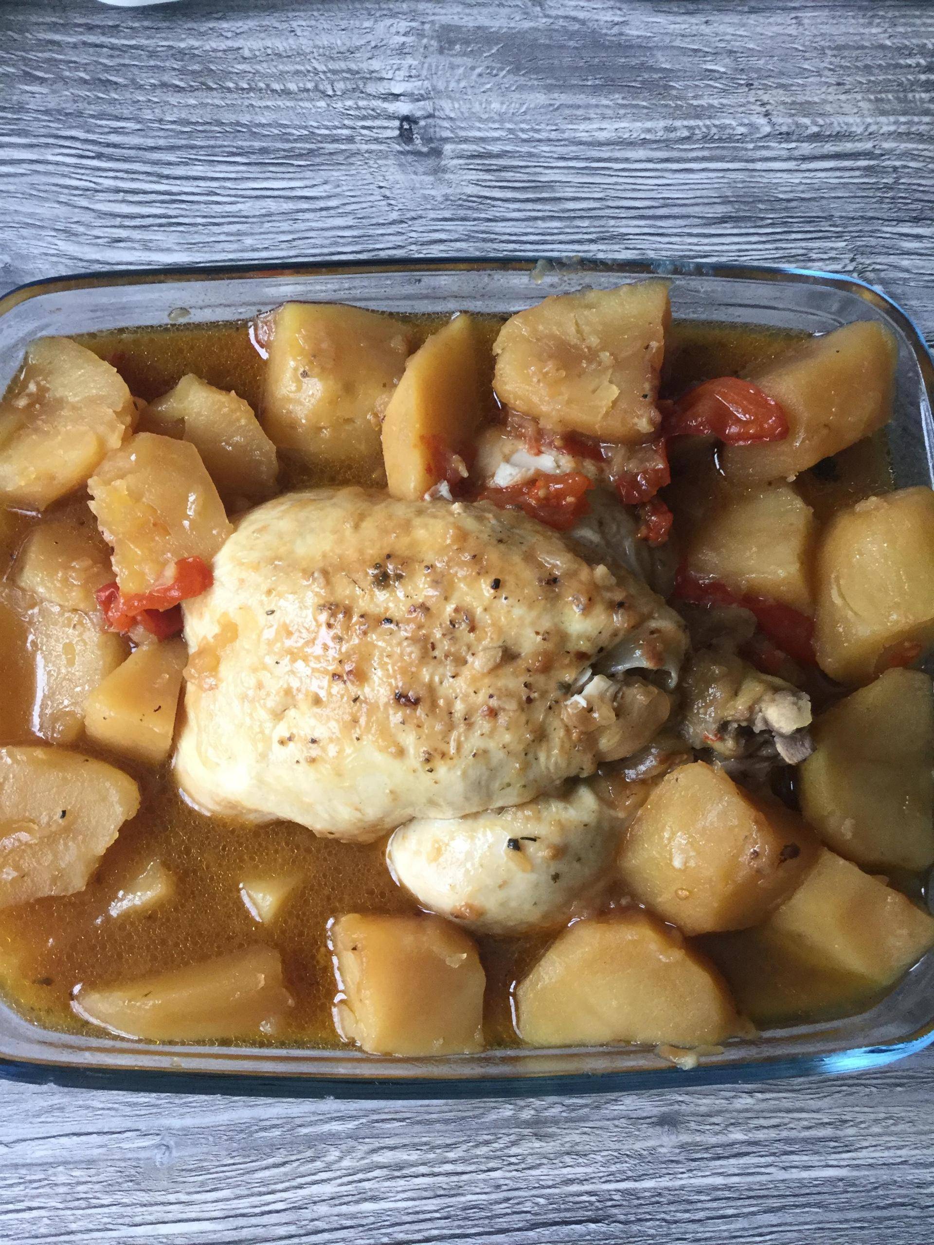 Poulet entier rôti aux pommes de terre - Recette Cookeo V3 | Moulinex