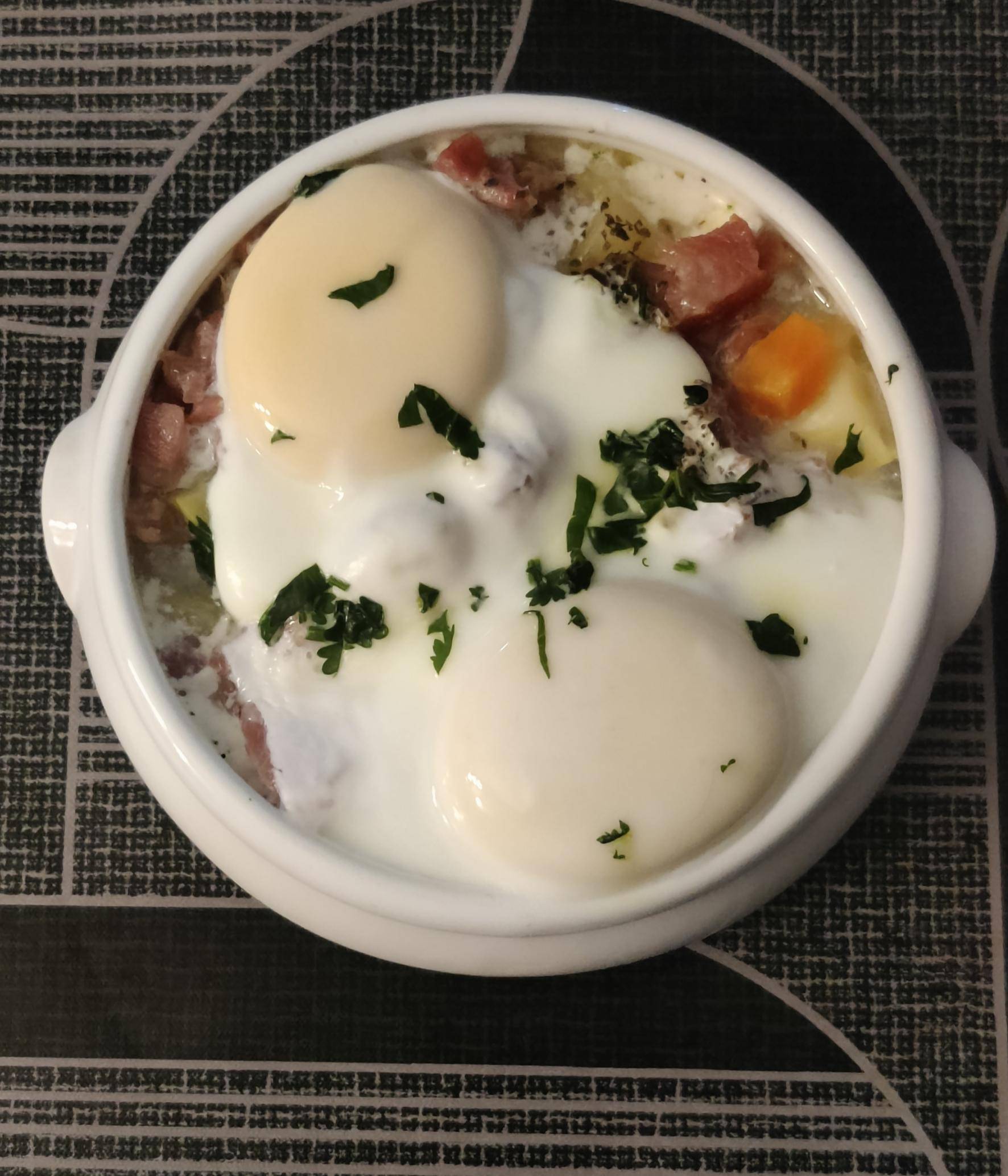 Oeufs cocotte aux 3 légumes - Recette Cookeo V3 | Moulinex
