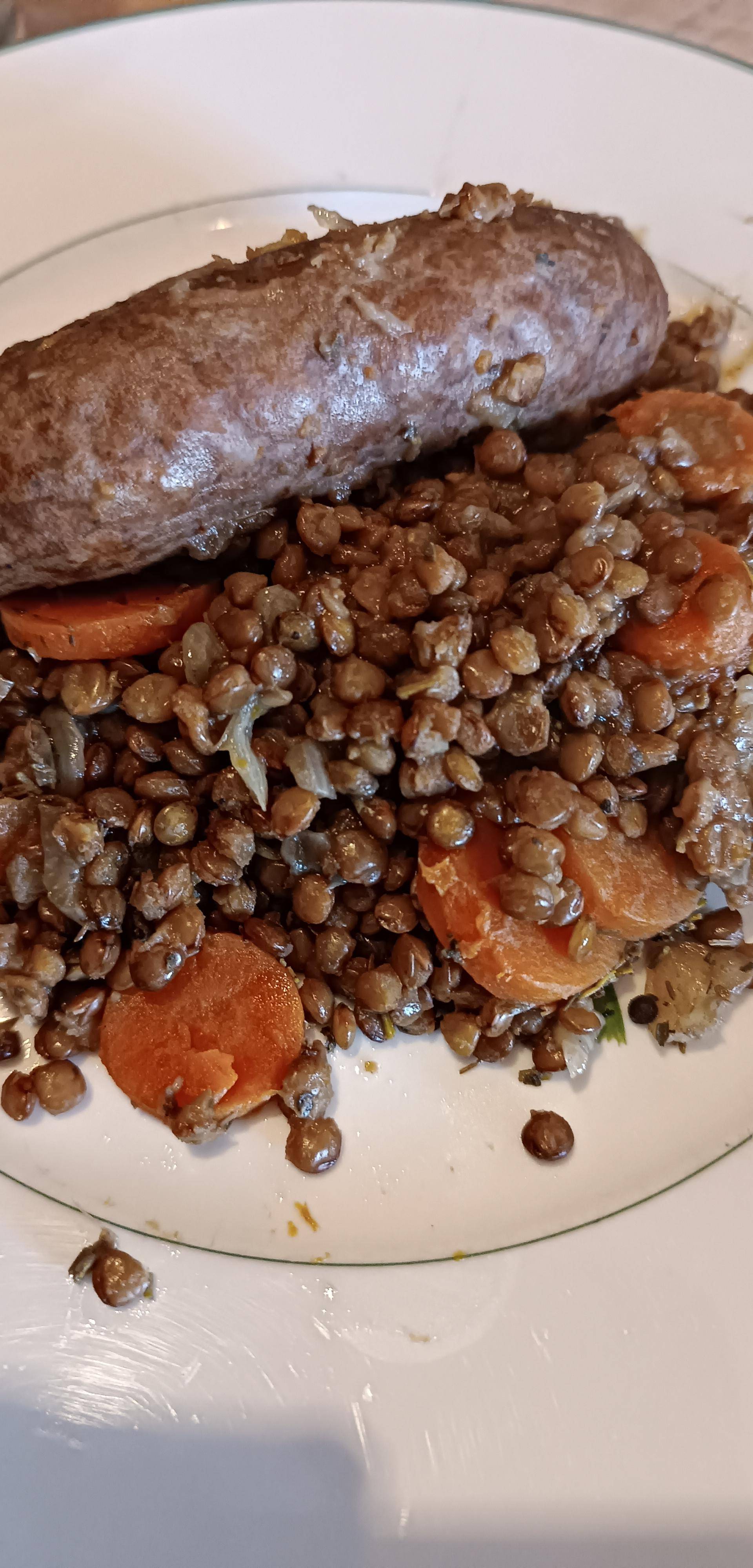 Lentilles et saucisses de Toulouse - Recette Cookeo | Moulinex