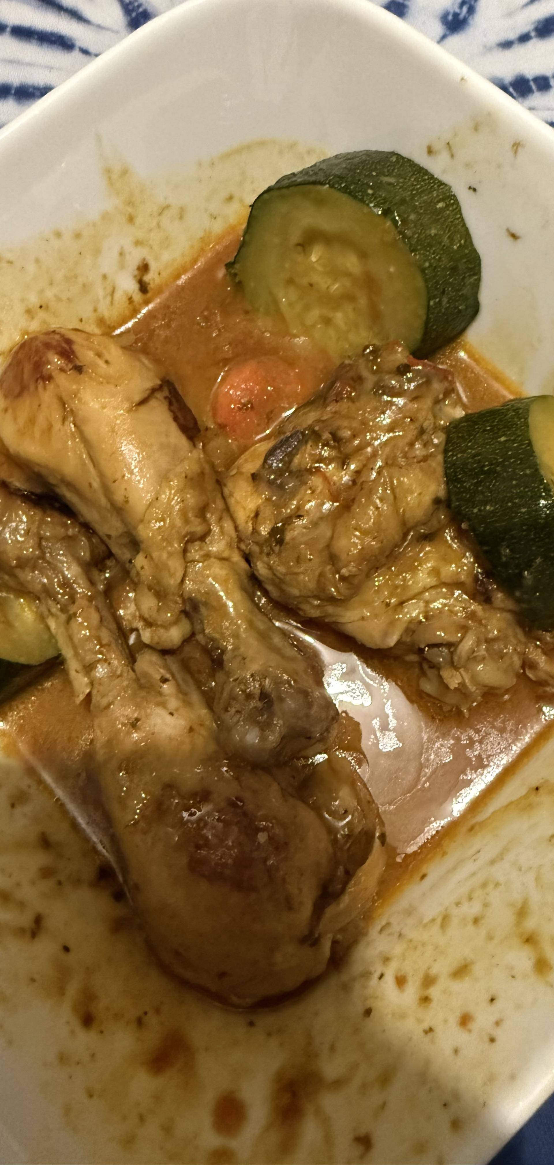 Cuisse de Poulet curry coco et légumes - Recette Cookeo V3 | Moulinex