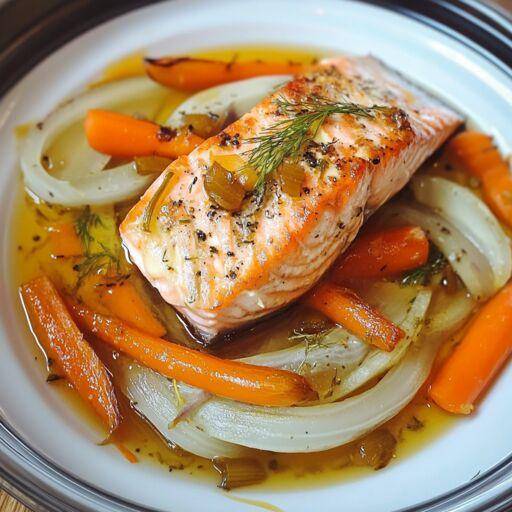 Zalm met venkel en wortelen - Recette Cookeo | Moulinex