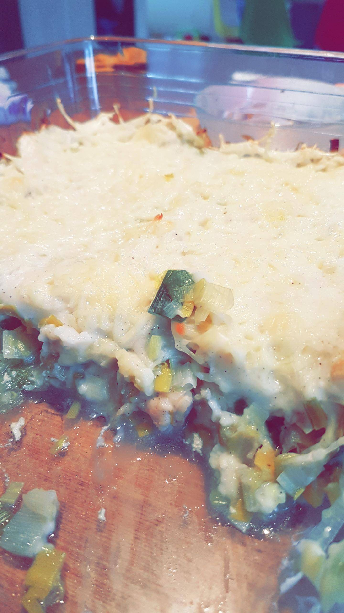 Gratin de poireaux au poulet - Recette Companion XL | Moulinex