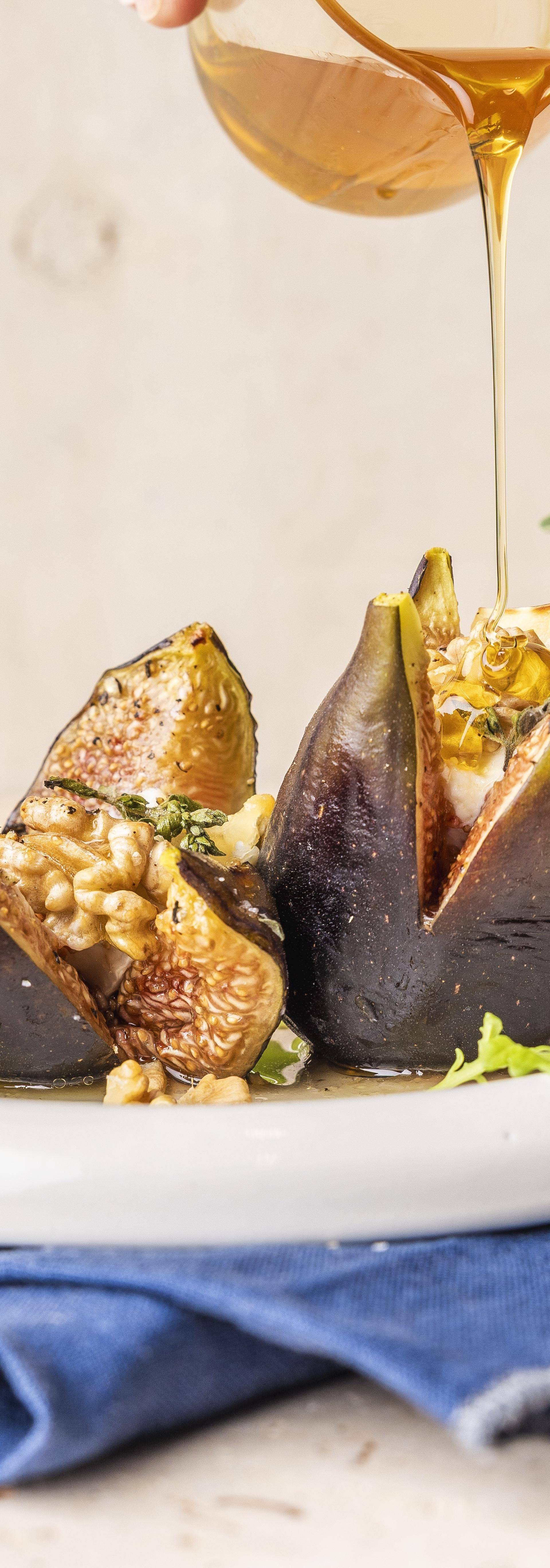 Figues rôties, noix et chèvre au thym - Recette Dual Easy Fry Flex | Moulinex
