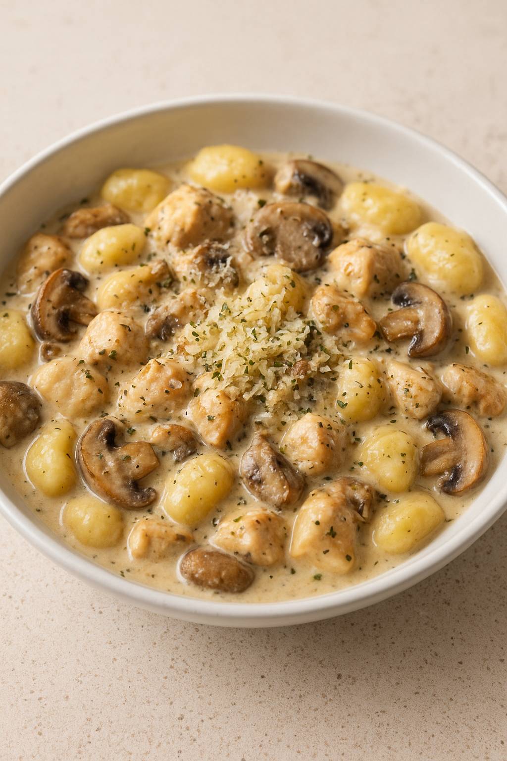 One Pot Gnocchis Poulet-Champignons - Recette Companion Connect XL | Moulinex