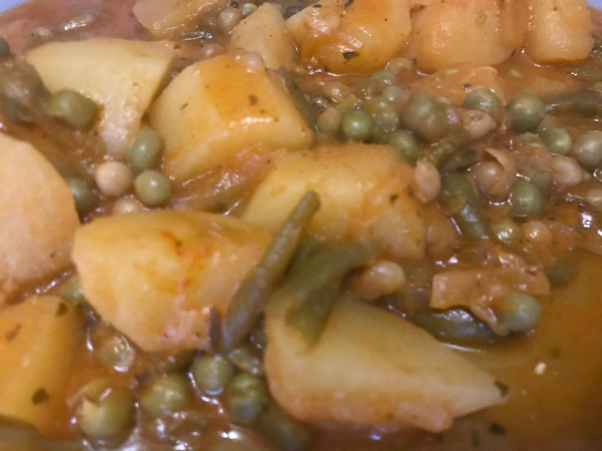 Pommes de terres petits pois haricots verts - Recette Cookeo | Moulinex