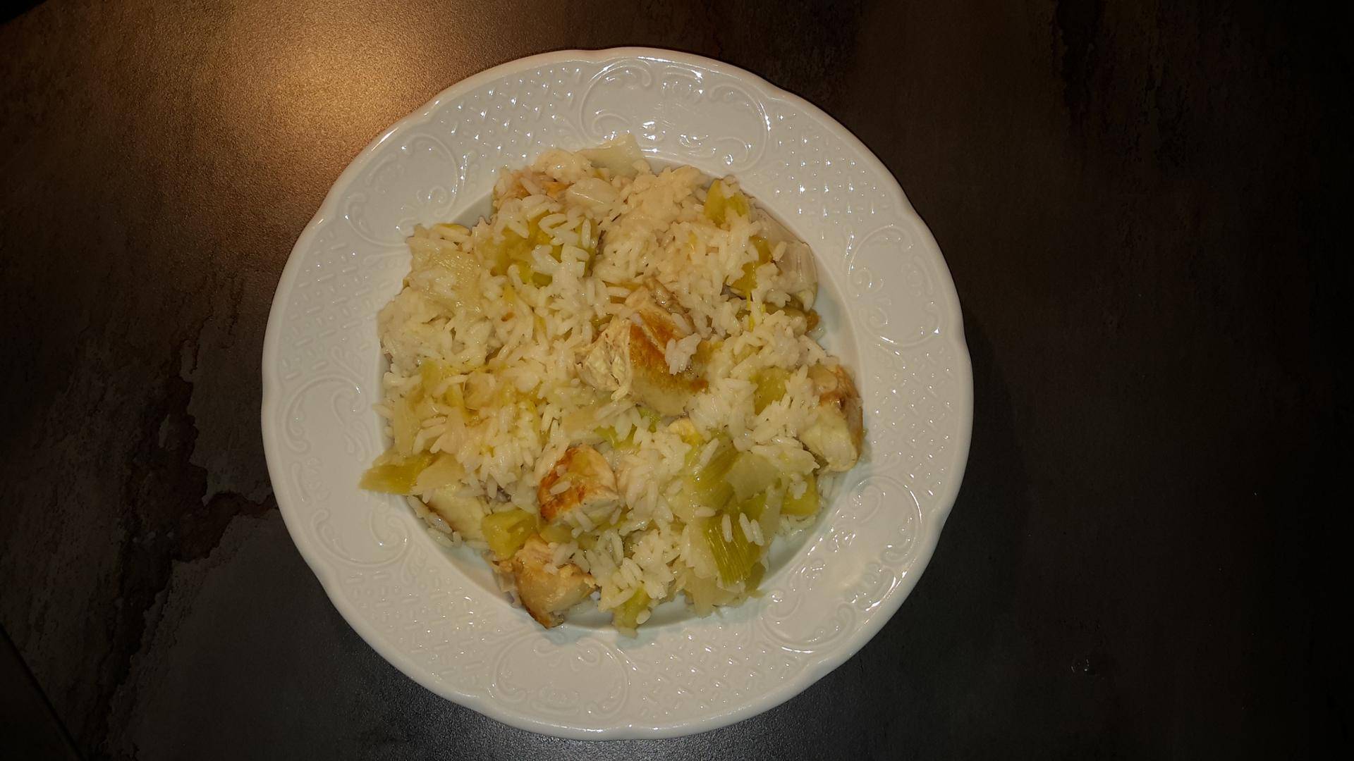 Poulet au poireaux et ananas avec Riz blanc - Recette Cookeo | Moulinex