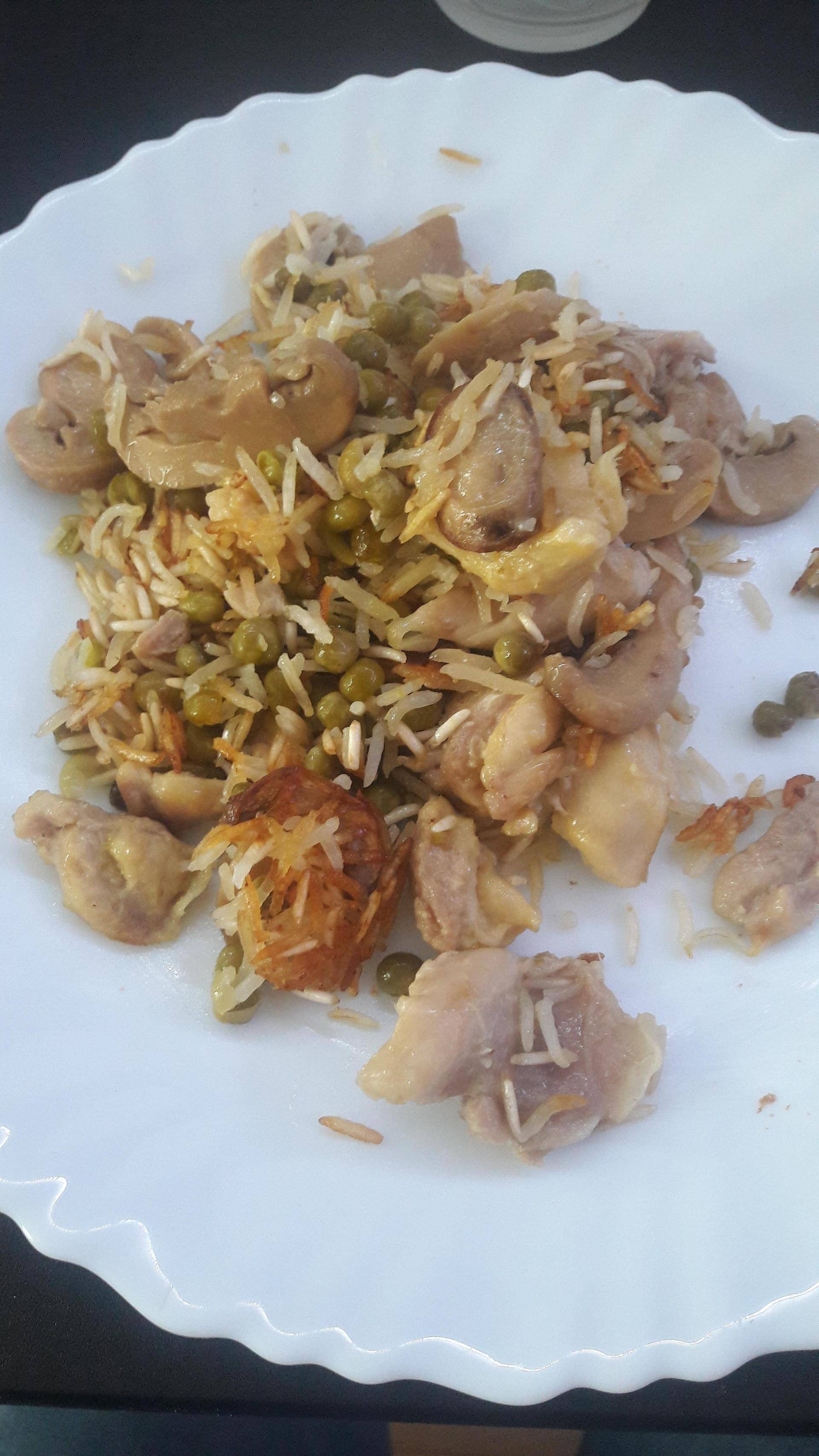 Risotto léger au poulet, champignon,petit pois - Recette Cookeo | Moulinex