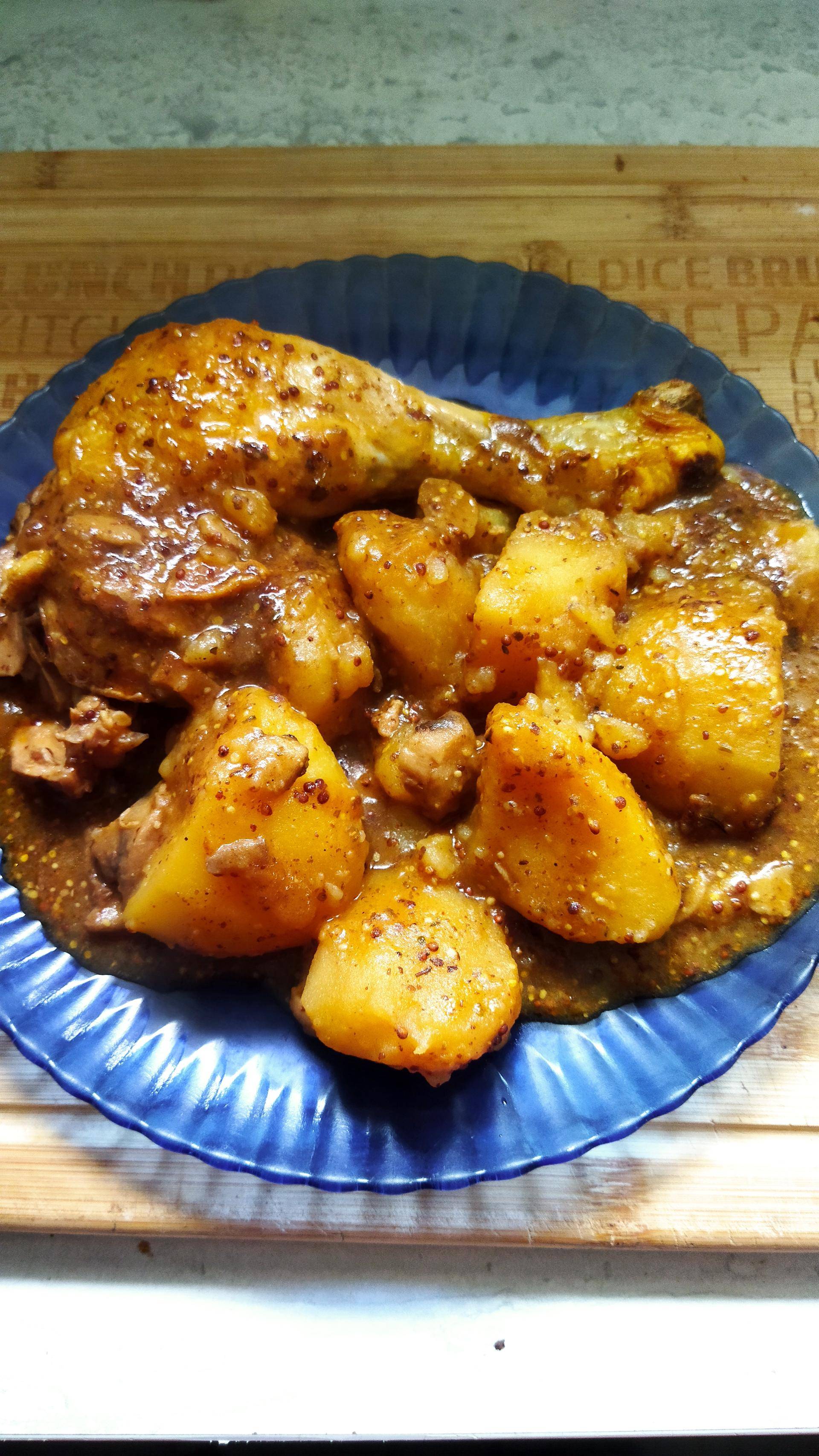 Cuisse de poulet au paprika et moutarde à l'ancienne - Recette Cookeo | Moulinex