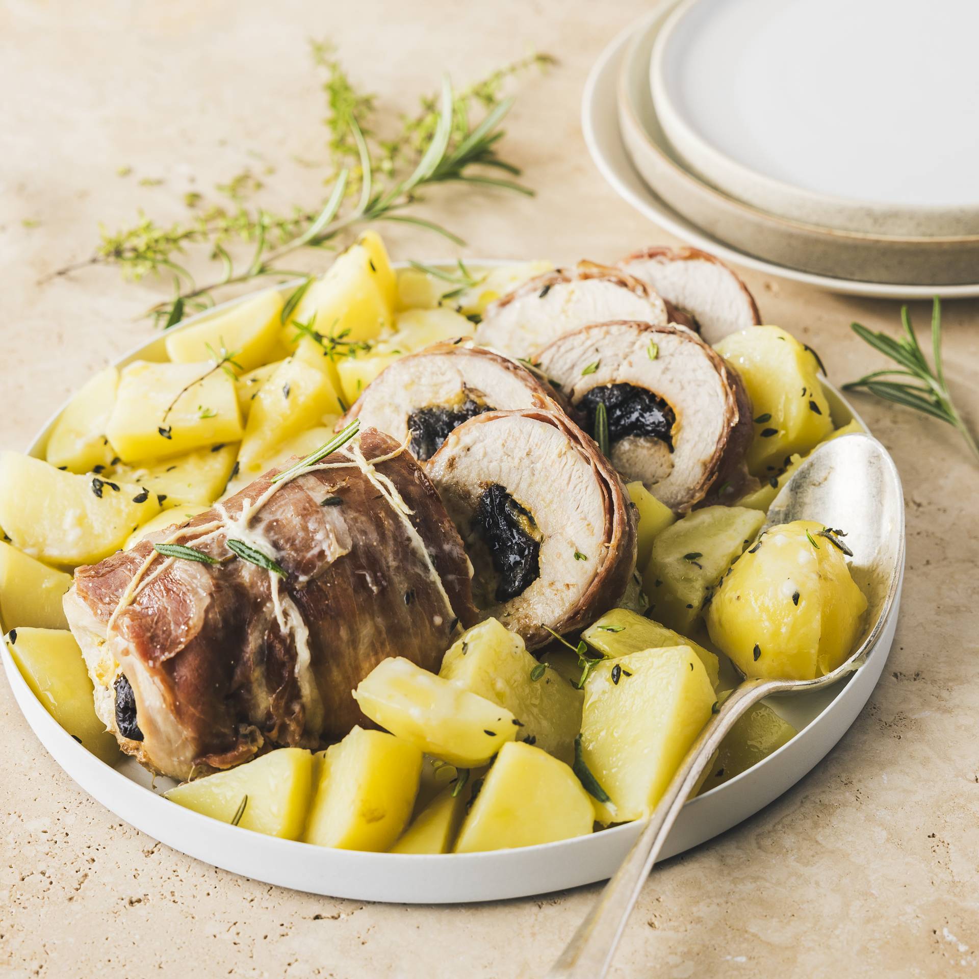 Rôti de dinde aux pruneaux et pommes - Recette Cookeo 9in1 | Moulinex