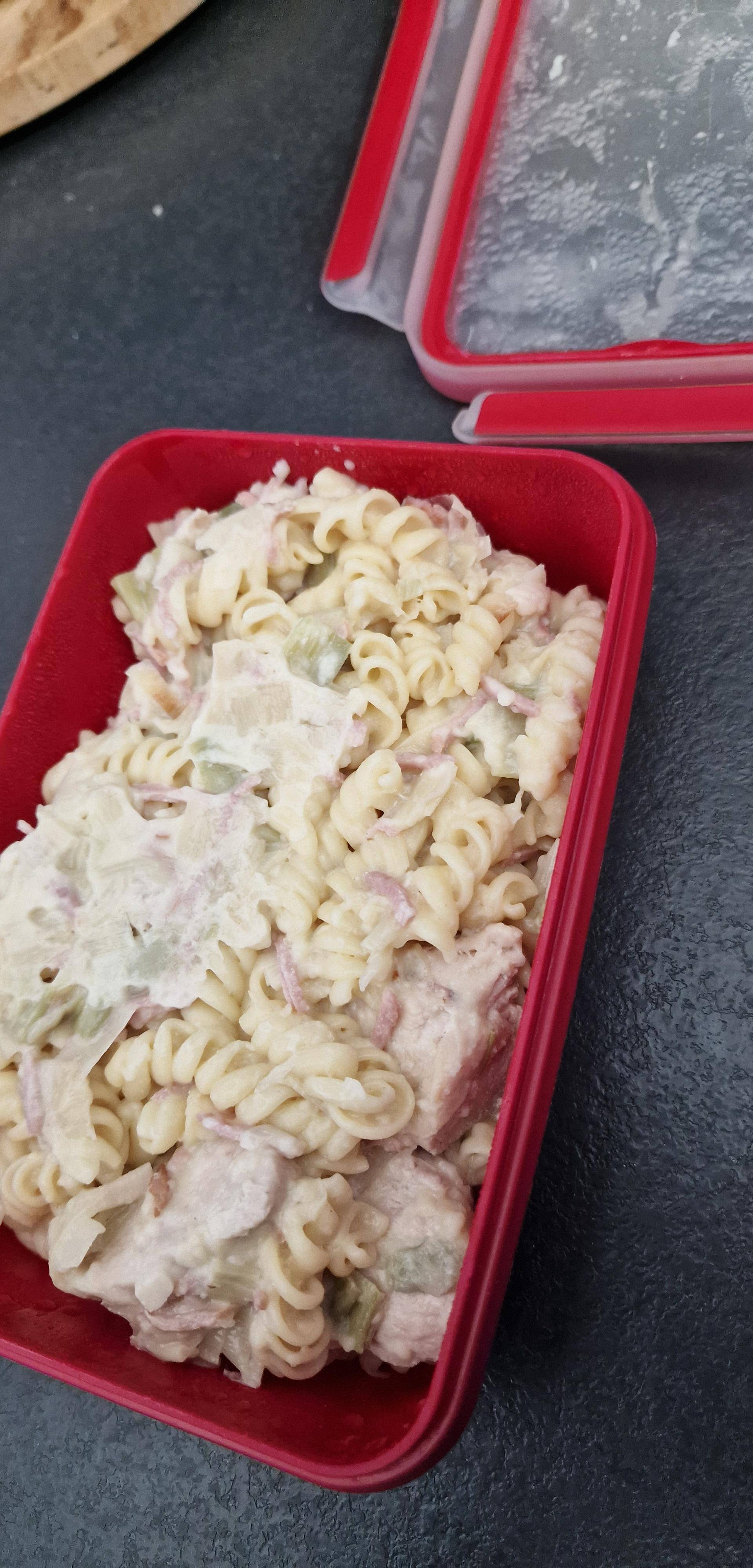 Pâtes au jambon champignons et poireau - Recette Cookeo | Moulinex