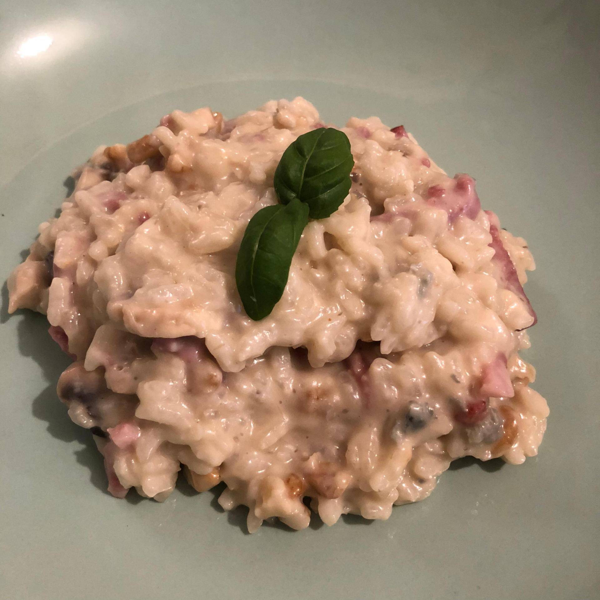 Risotto lardons champignons gorgonzola - Recette Companion Connect XL | Moulinex
