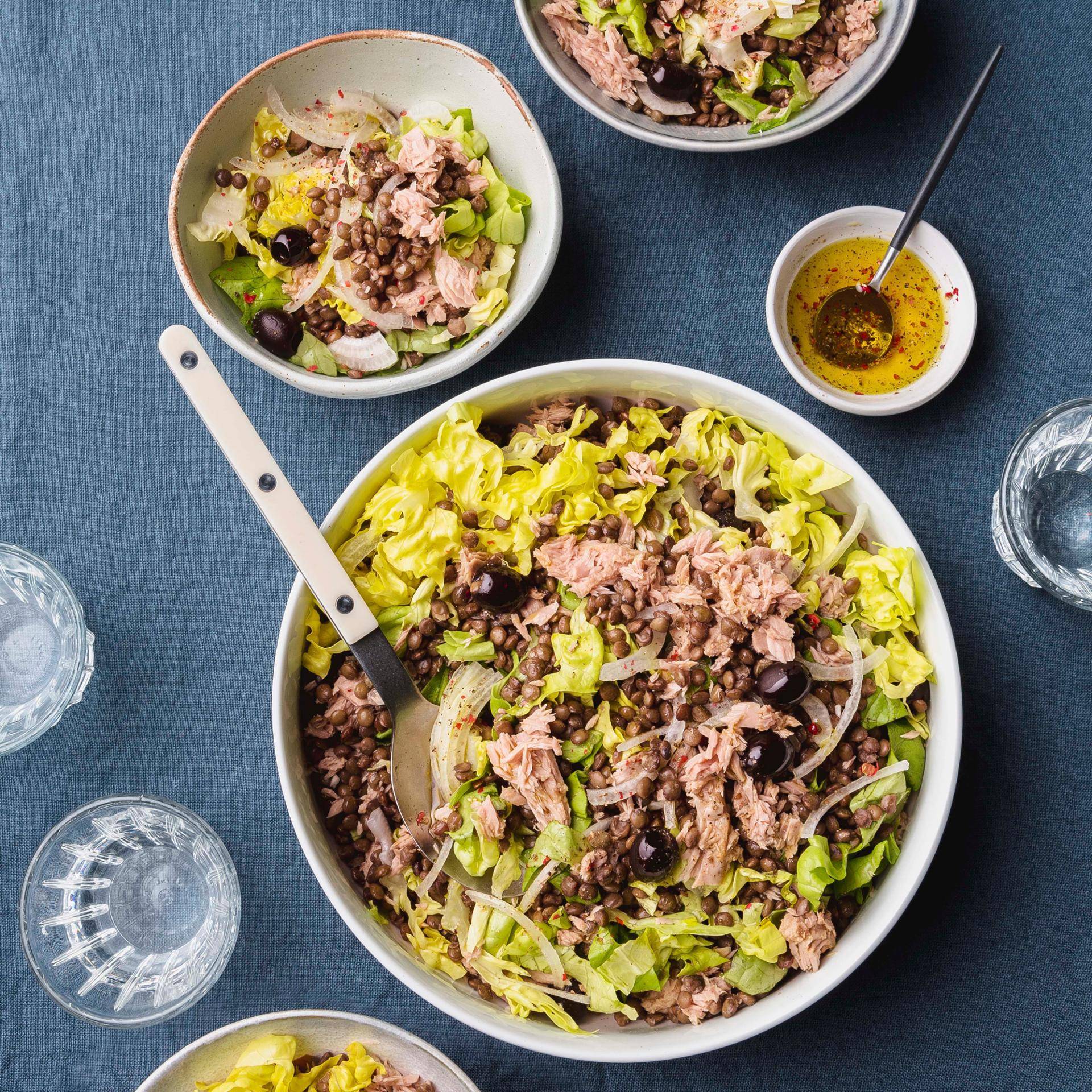 Salade de lentilles au thon - Recette Cookeo | Moulinex