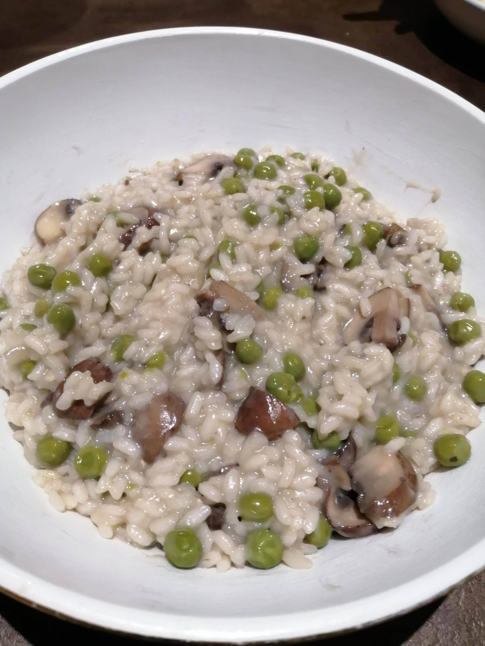 Risotto petits poids et champignons - Recette Companion XL | Moulinex