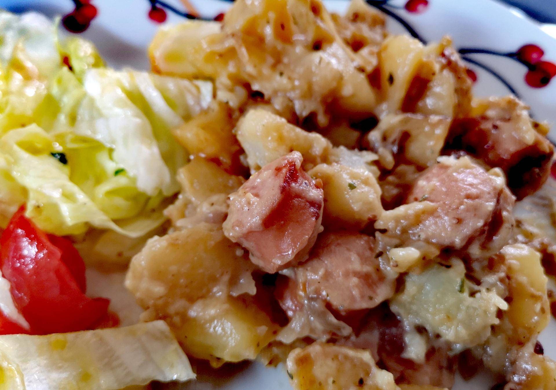 Pommes de terres knackis à la crème et moutarde - Recette Cookeo | Moulinex