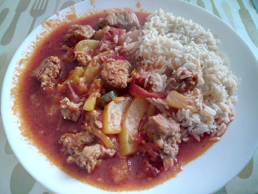 Chair à saucisses et ses légumes façon ratatouille - Recette Cookeo | Moulinex