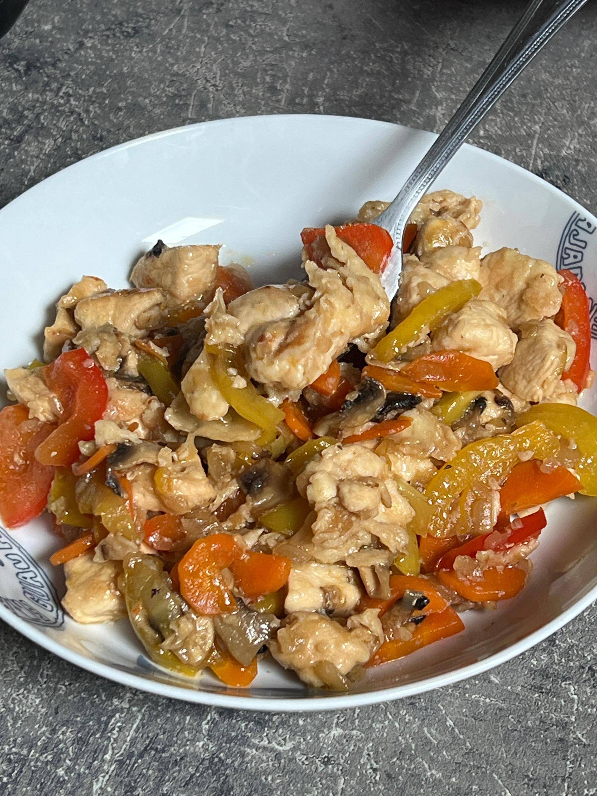 Légumes poulets genres asiatiques - Recette Cookeo V3 | Moulinex