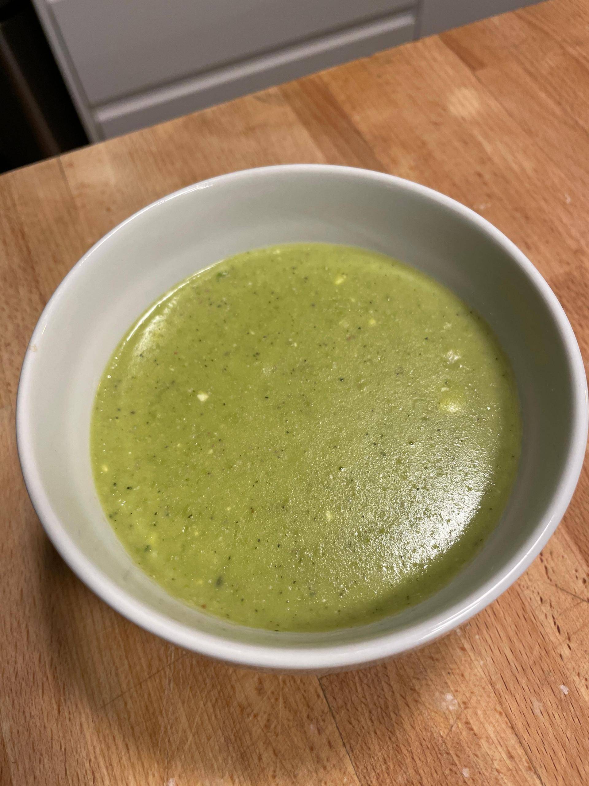 Velouté de petits pois et lardons - Recette Companion Connect XL | Moulinex