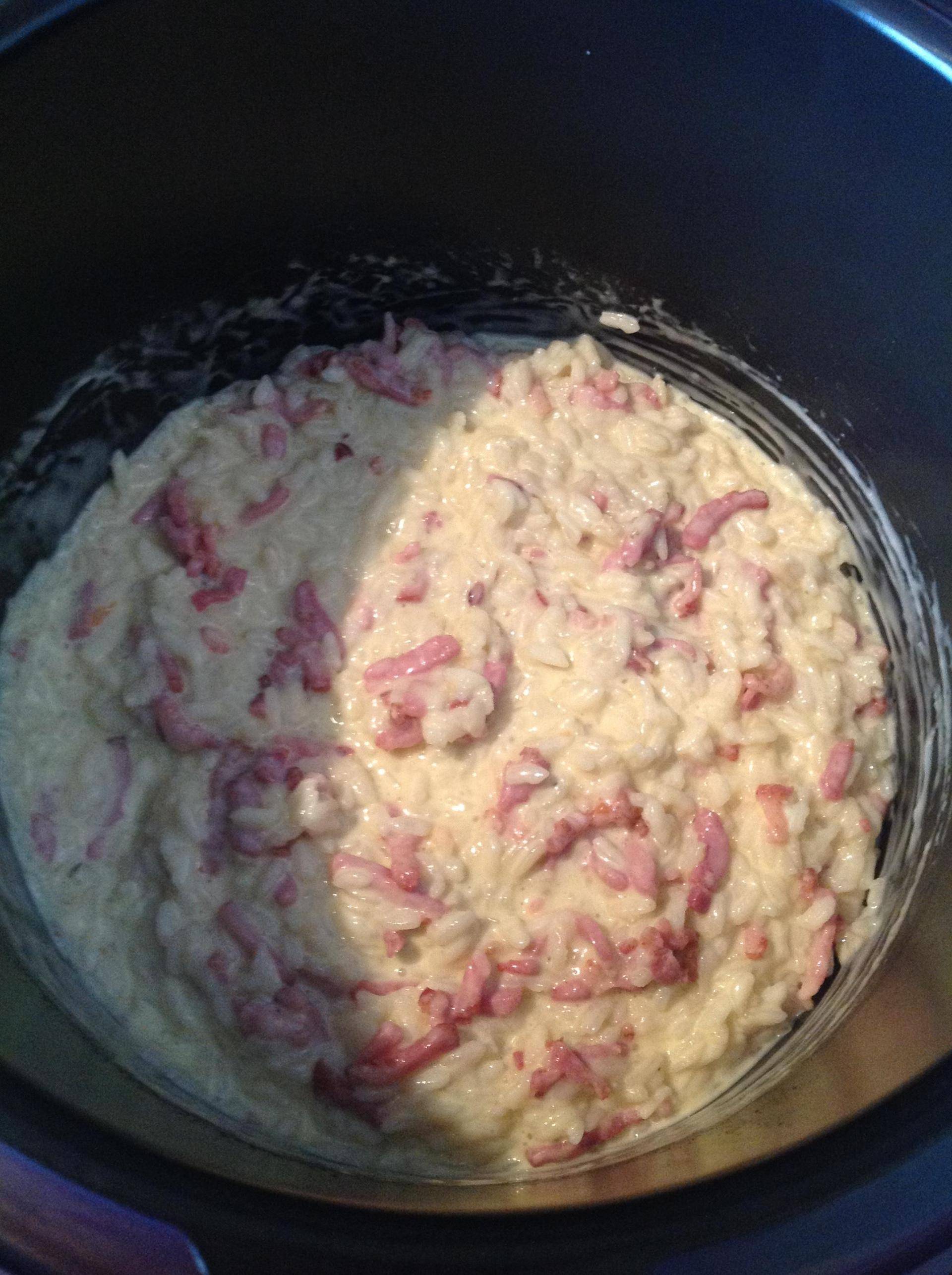 Risotto carbonara - Recette Cookeo | Moulinex