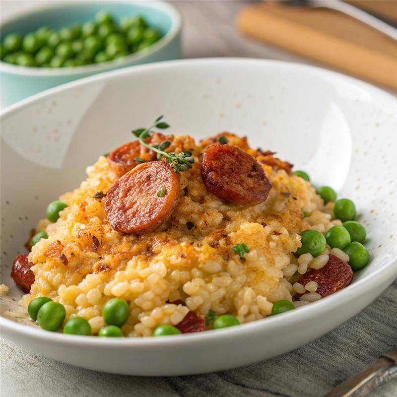 Risotto croustillant au chorizo - Recette Cookeo Infinity Autostir | Moulinex