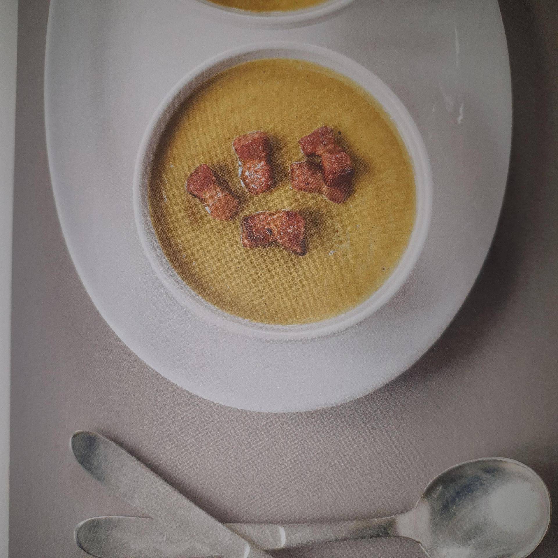 Soupe pois cassés aux lardons - Recette Companion Connect | Moulinex