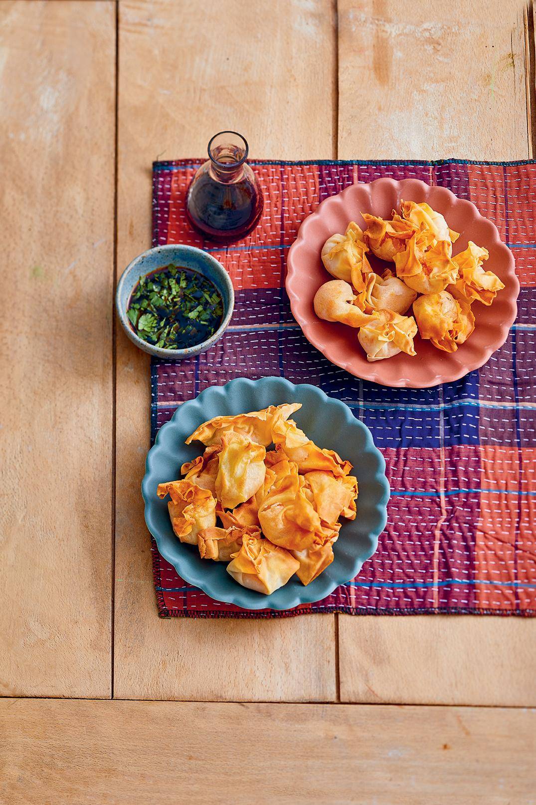 Gyoza aux crevettes, sauce soja - Recette EASY FRY & GRILL 2 in 1 MECHANICAL | Moulinex