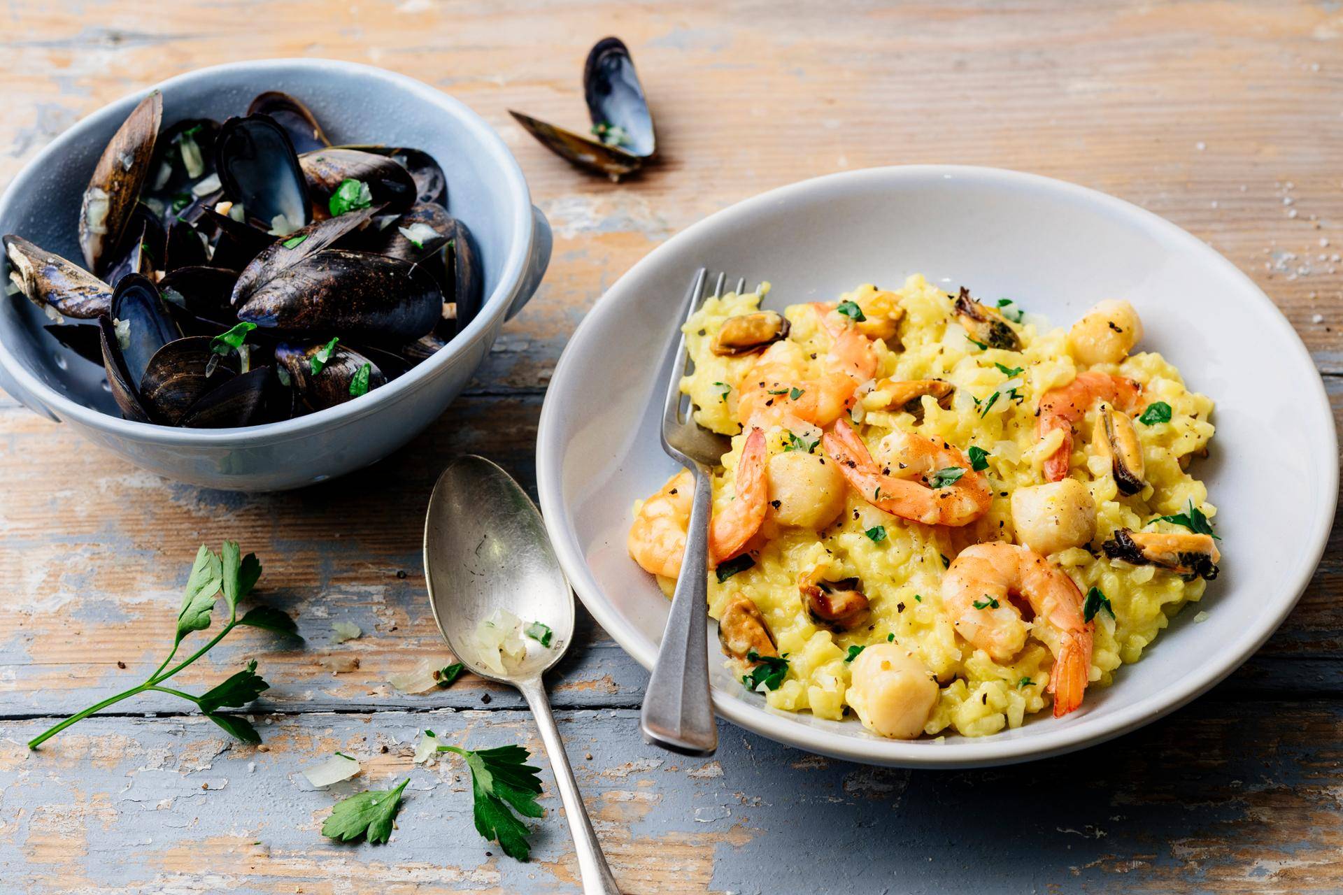 Risotto de moules, crevettes et Saint-Jacques - Recette Companion | Moulinex