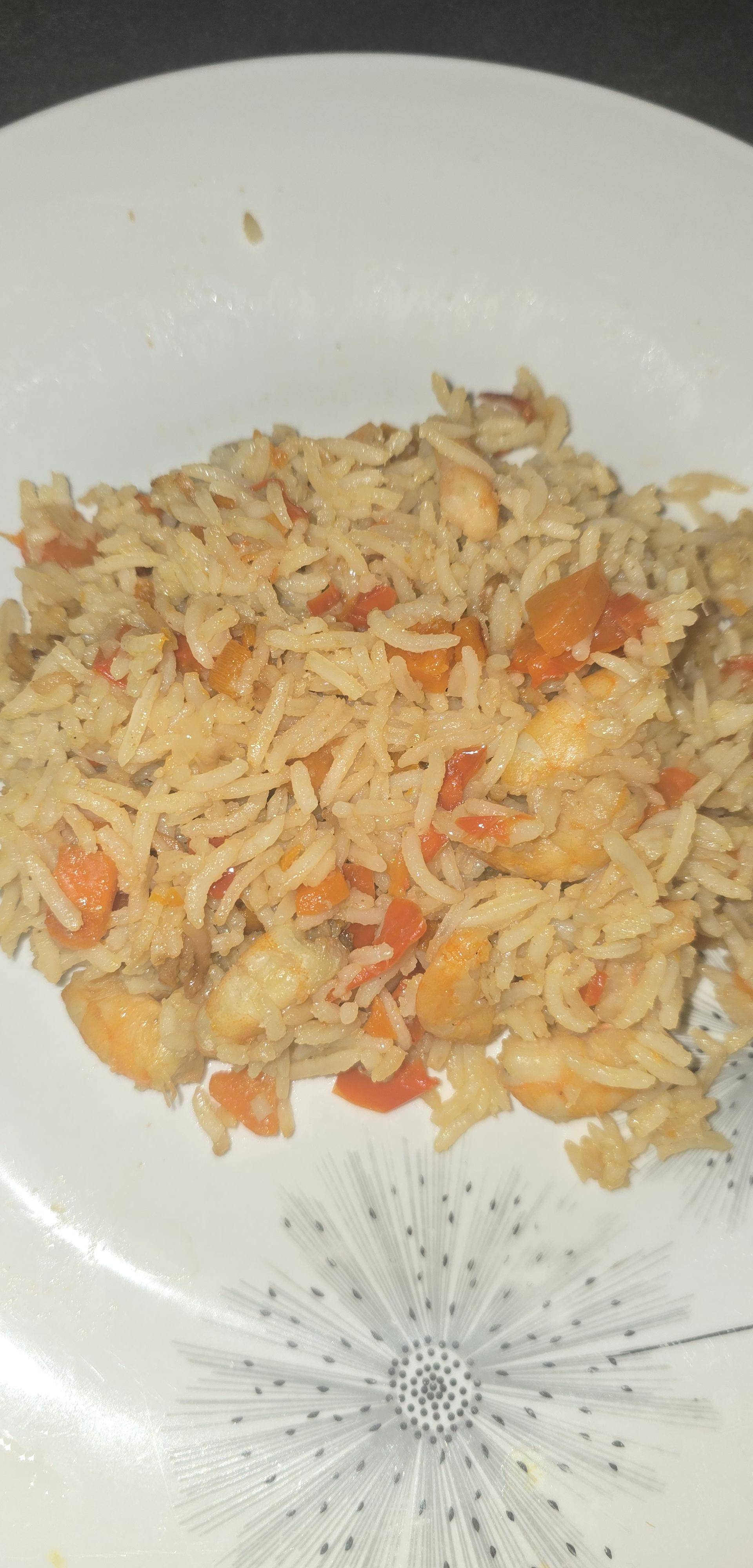Riz sauté aux crevettes et legumes - Recette Cookeo V3 | Moulinex