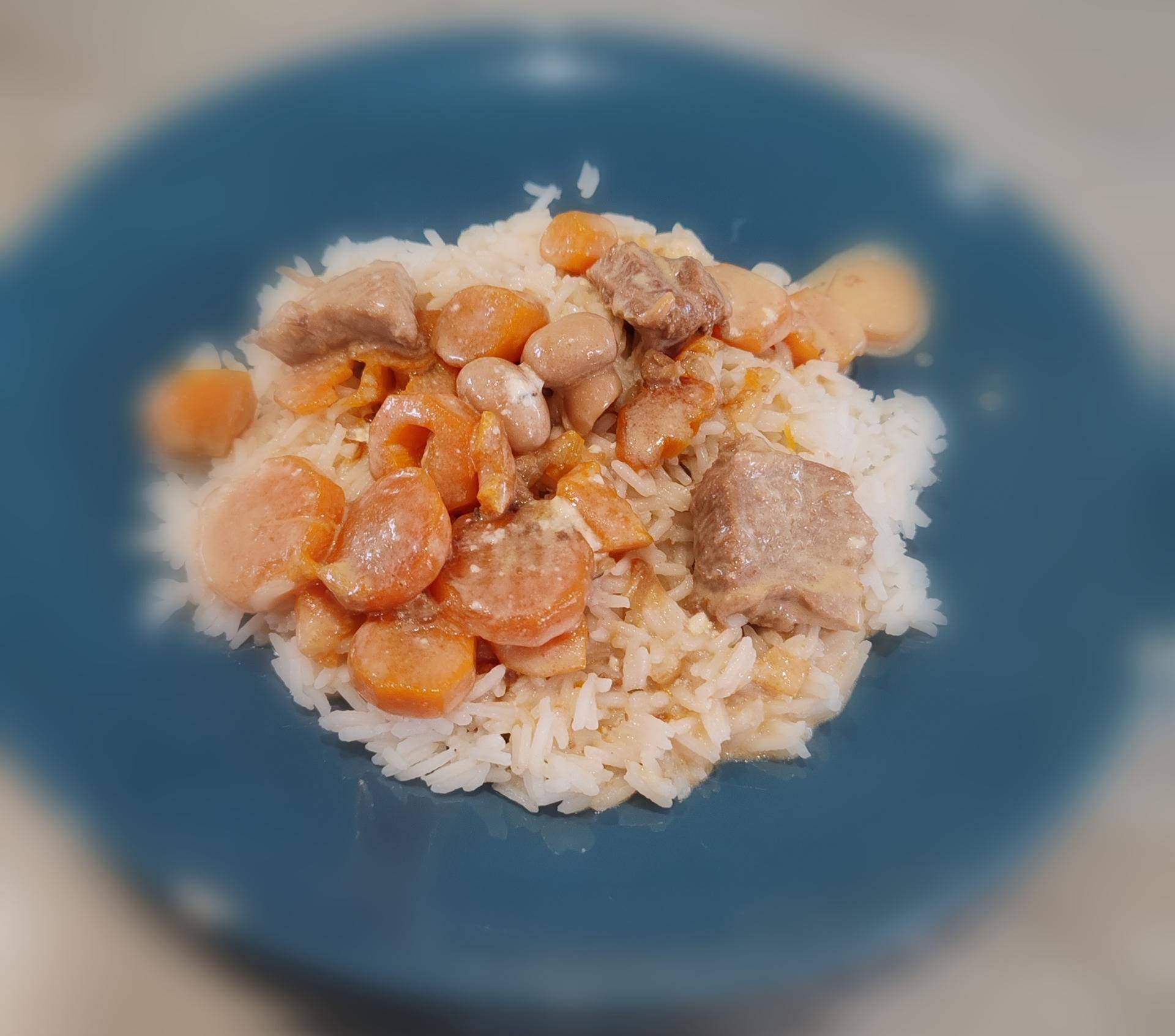 Blanquette veau carotte champignons - Recette Cookeo V3 | Moulinex