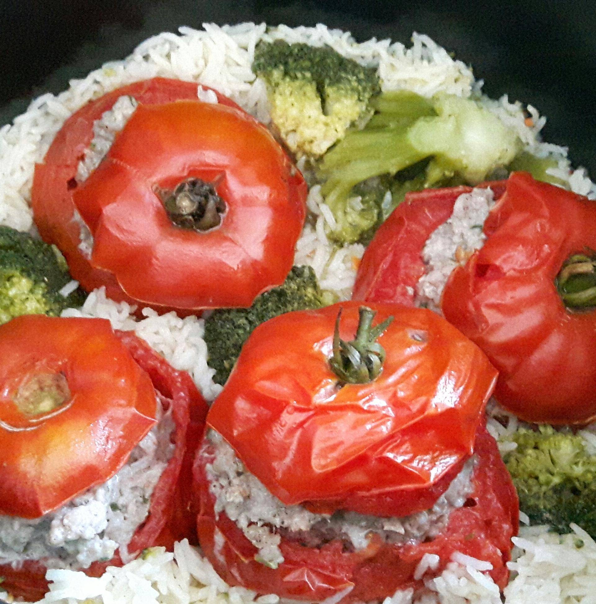 Tomates farcie et son riz arborio - Recette Cookeo | Moulinex